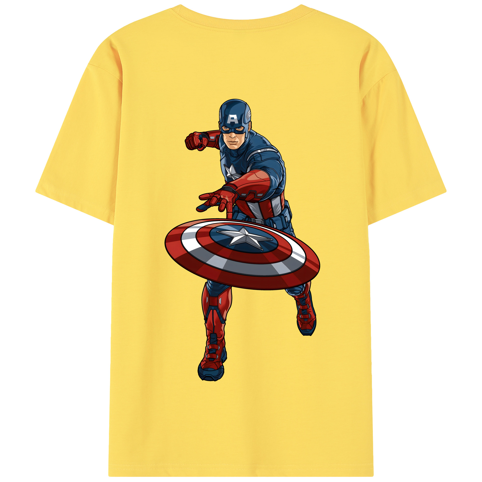 （画像用） アベンジャーズ The Avengers 綿100％半袖Tシャツ（背面プリント）