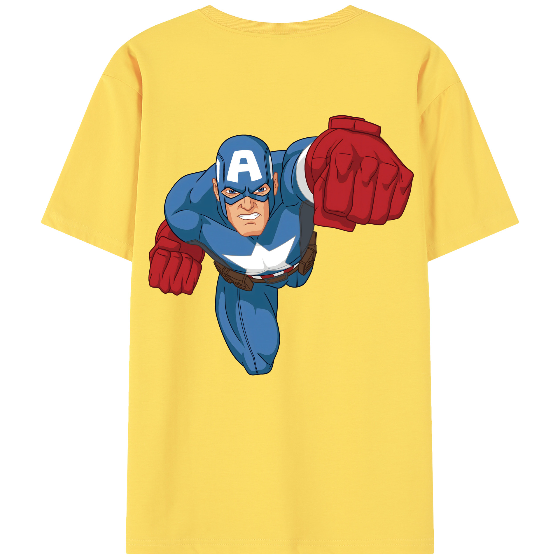 （画像用） アベンジャーズ The Avengers 綿100％半袖Tシャツ（背面プリント）