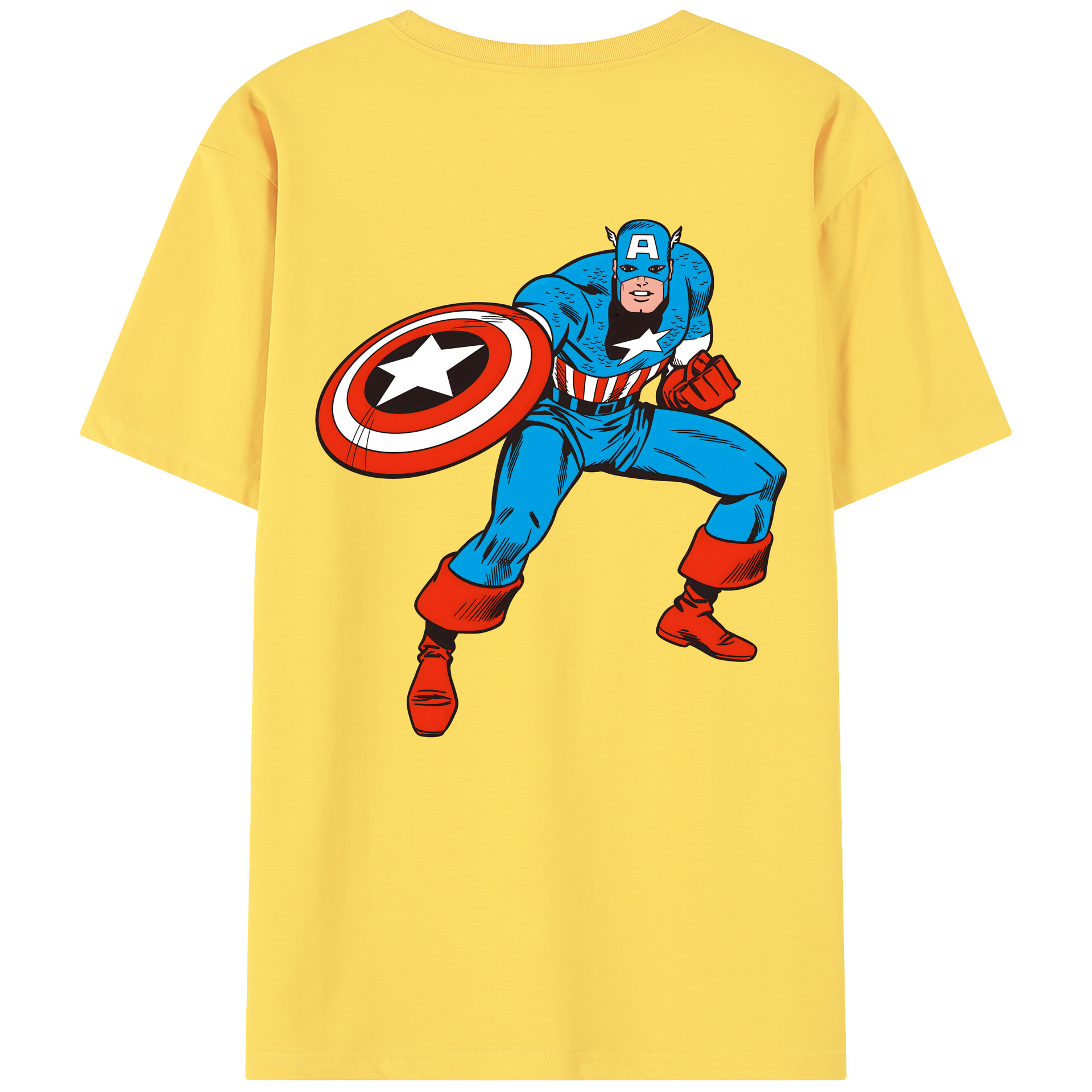 （画像用） アベンジャーズ The Avengers 綿100％半袖Tシャツ（背面プリント）