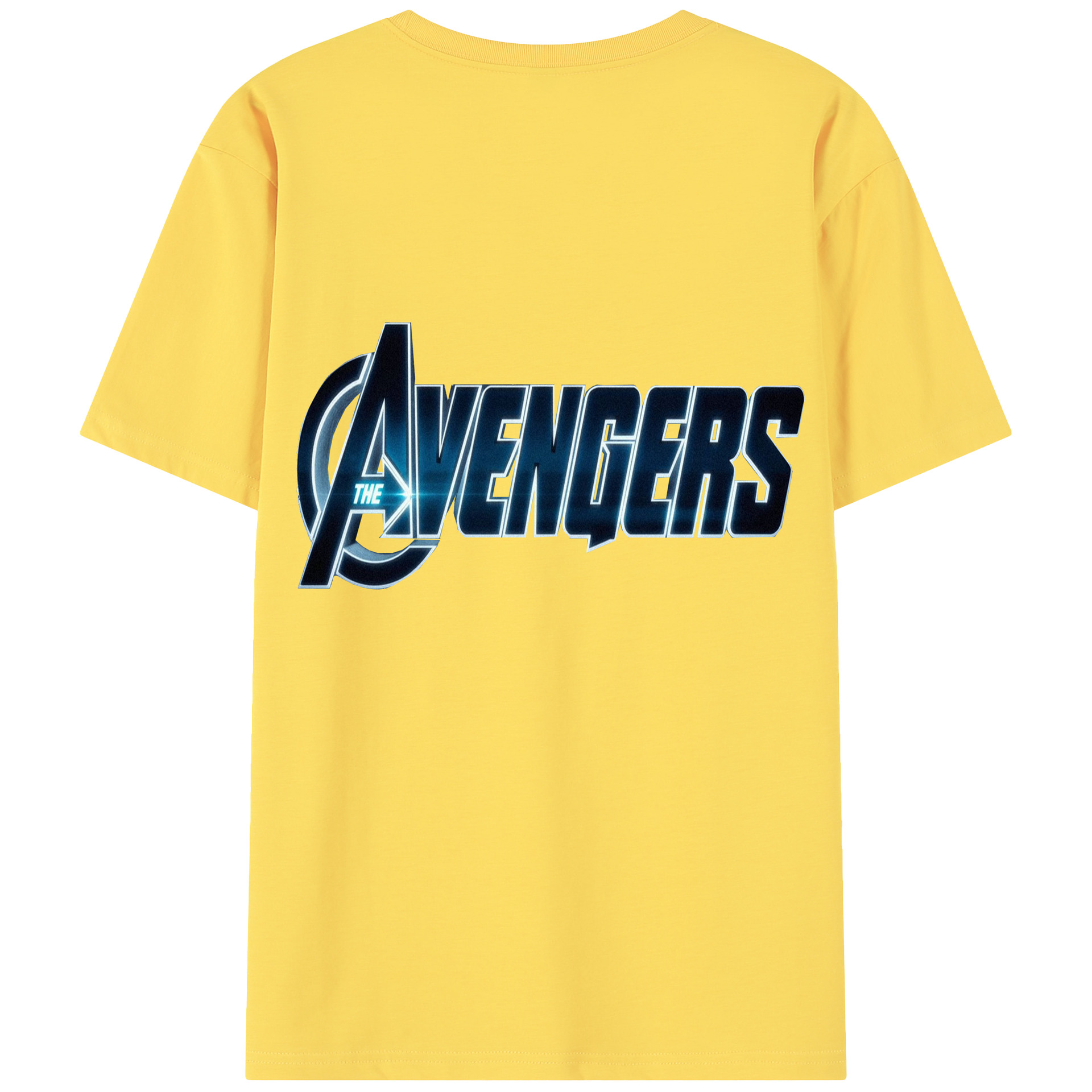 （画像用） アベンジャーズ The Avengers 綿100％半袖Tシャツ（背面プリント）