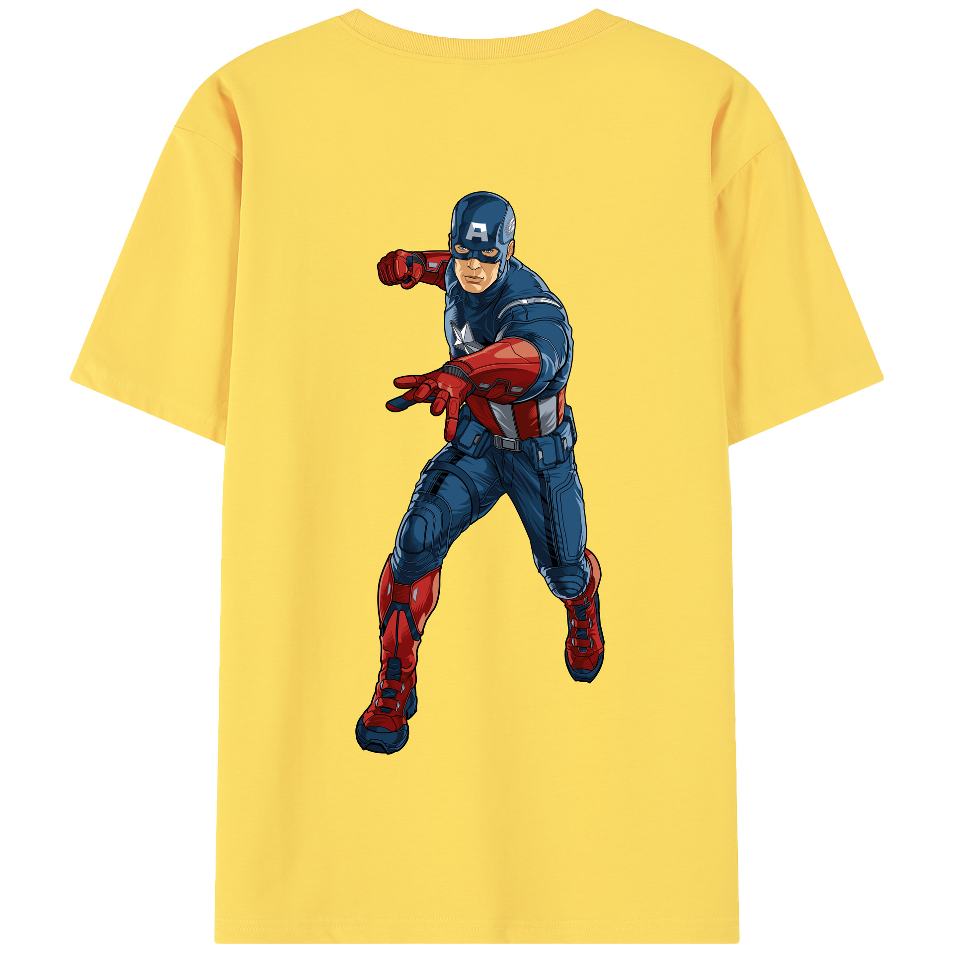（画像用） アベンジャーズ The Avengers 綿100％半袖Tシャツ（背面プリント）
