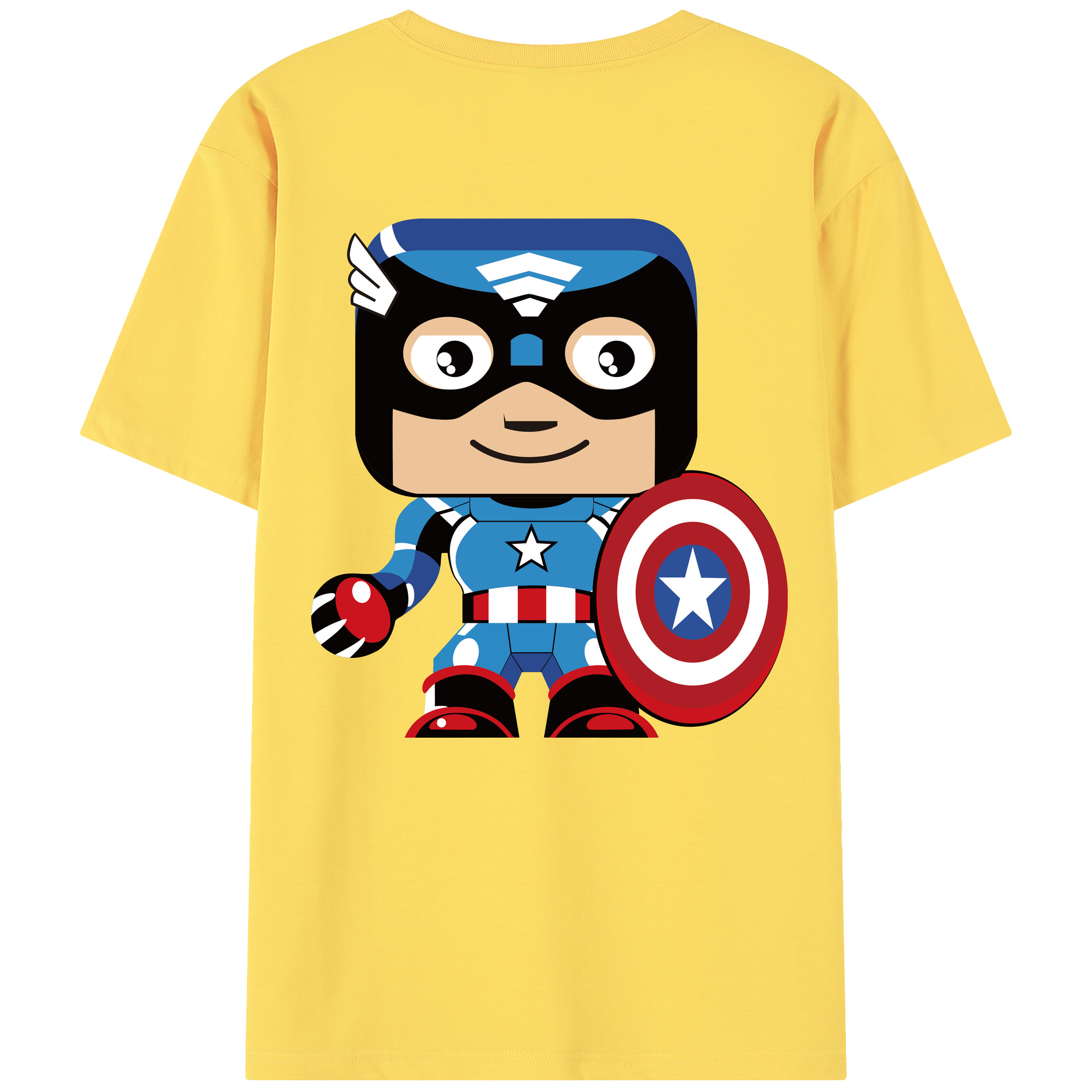 （画像用） アベンジャーズ The Avengers 綿100％半袖Tシャツ（背面プリント）