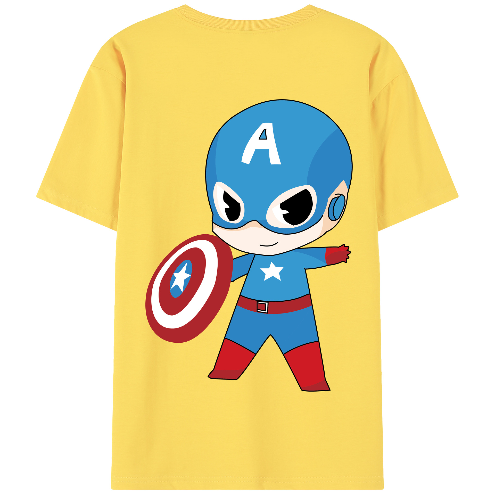 （画像用） アベンジャーズ The Avengers 綿100％半袖Tシャツ（背面プリント）