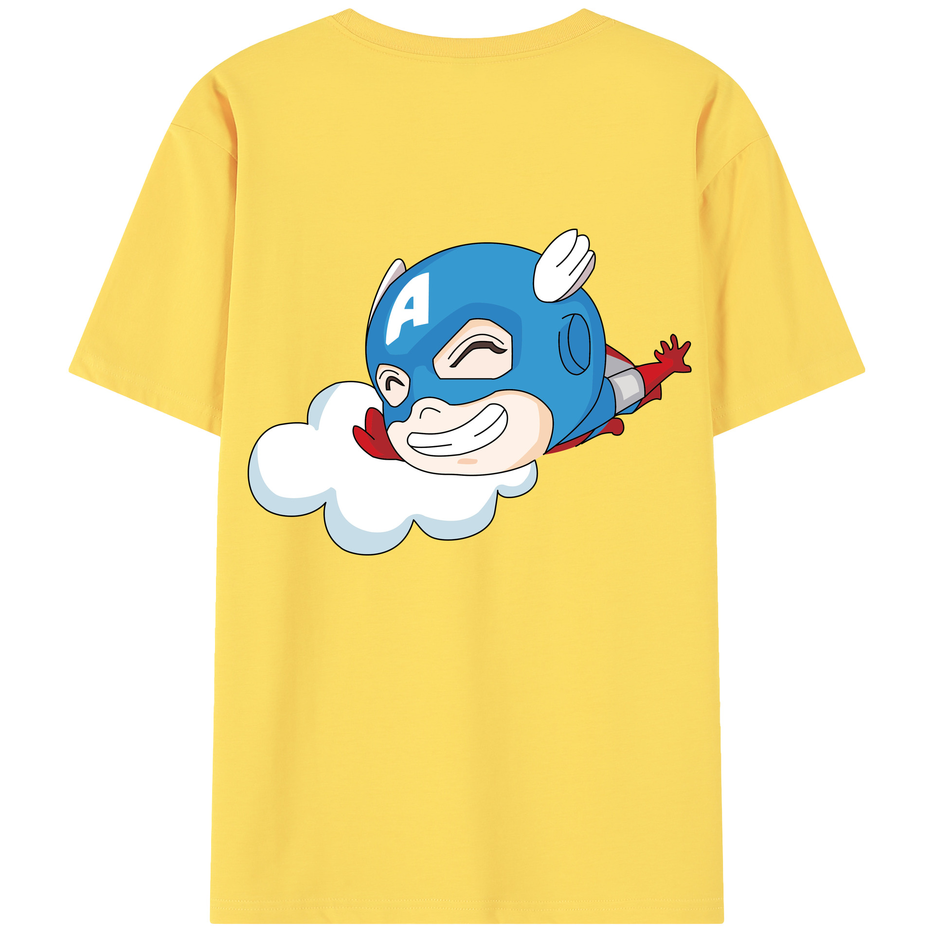 （画像用） アベンジャーズ The Avengers 綿100％半袖Tシャツ（背面プリント）