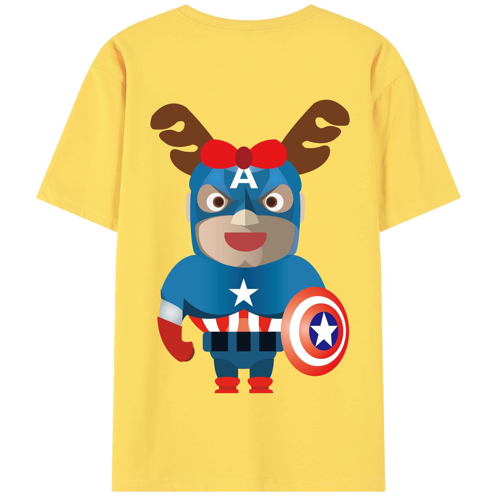 （画像用） アベンジャーズ The Avengers 綿100％半袖Tシャツ（背面プリント）