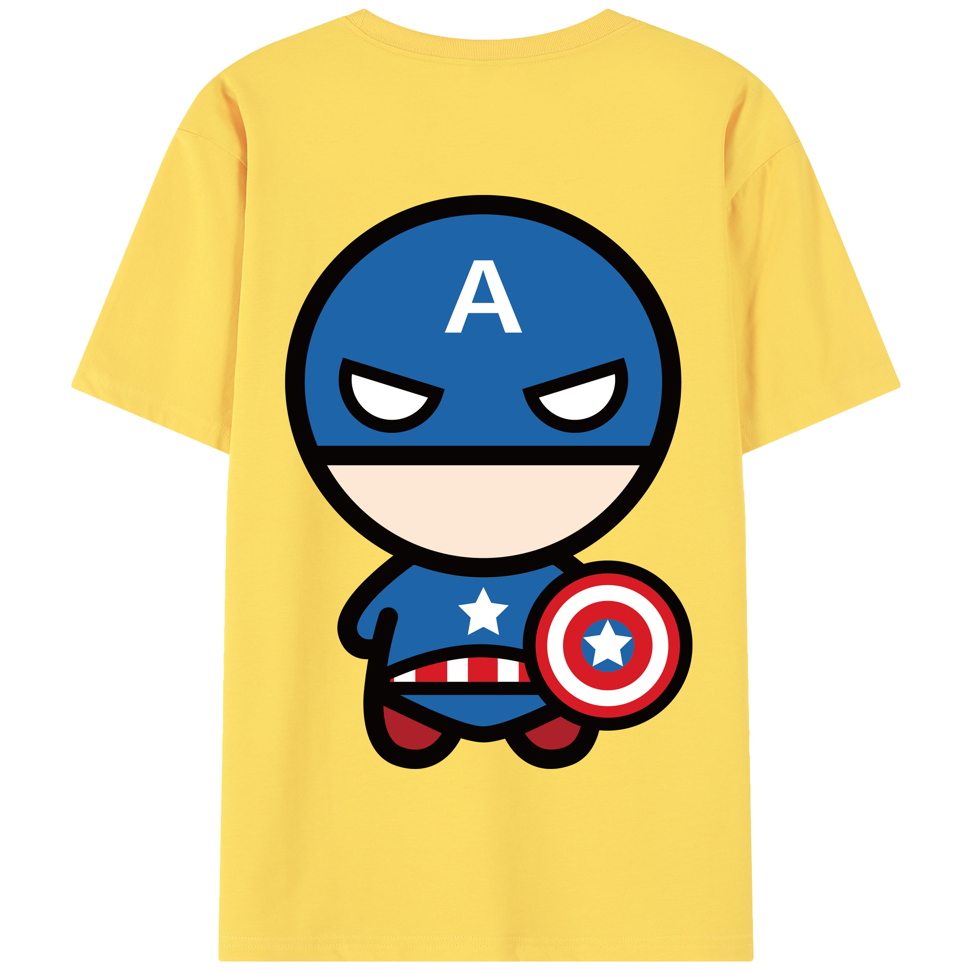 （画像用） アベンジャーズ The Avengers 綿100％半袖Tシャツ（背面プリント）