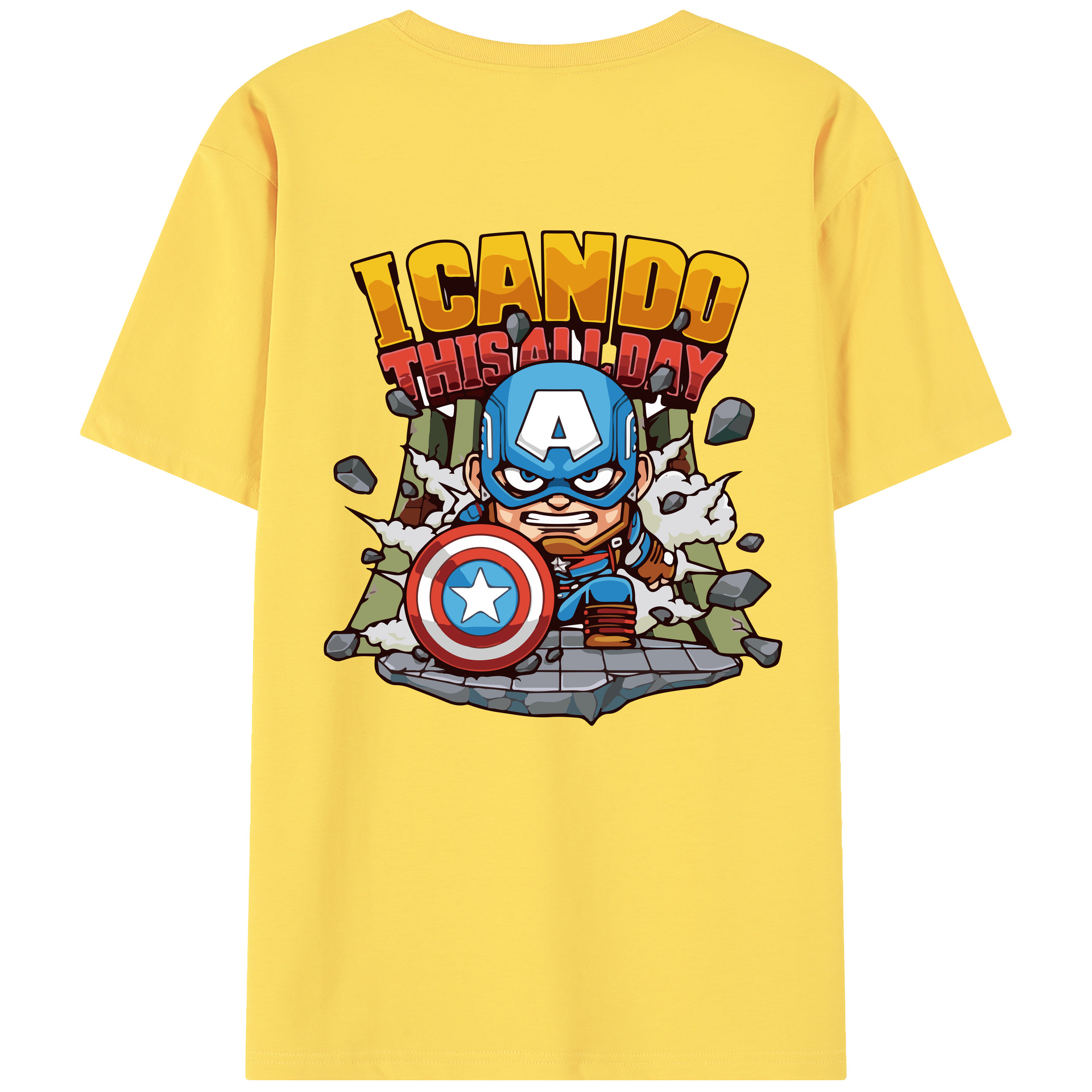 （画像用） アベンジャーズ The Avengers 綿100％半袖Tシャツ（背面プリント）