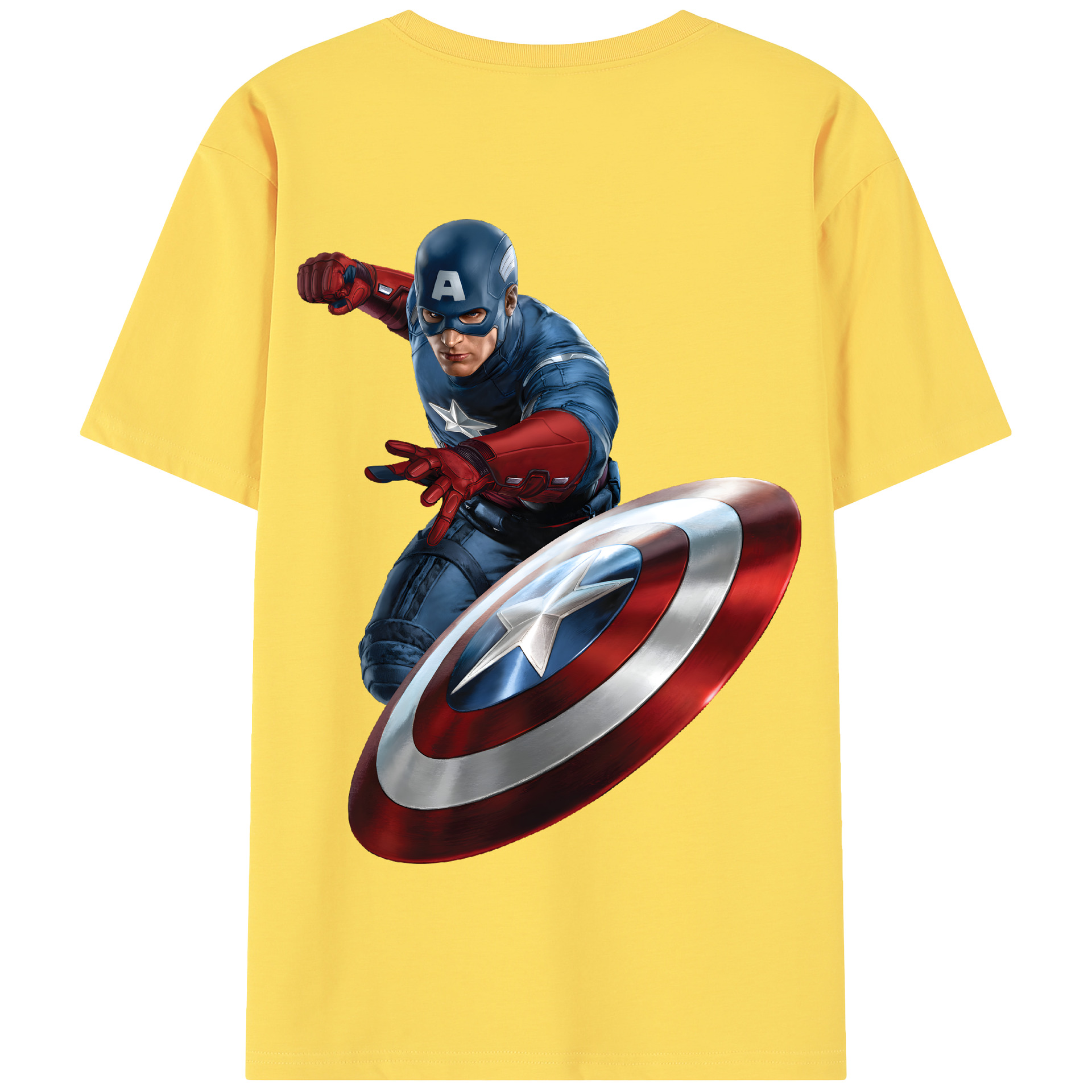 （画像用） アベンジャーズ The Avengers 綿100％半袖Tシャツ（背面プリント）