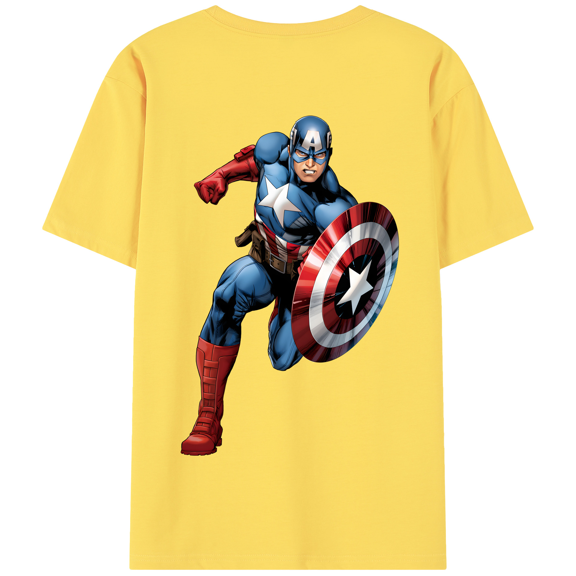 （画像用） アベンジャーズ The Avengers 綿100％半袖Tシャツ（背面プリント）