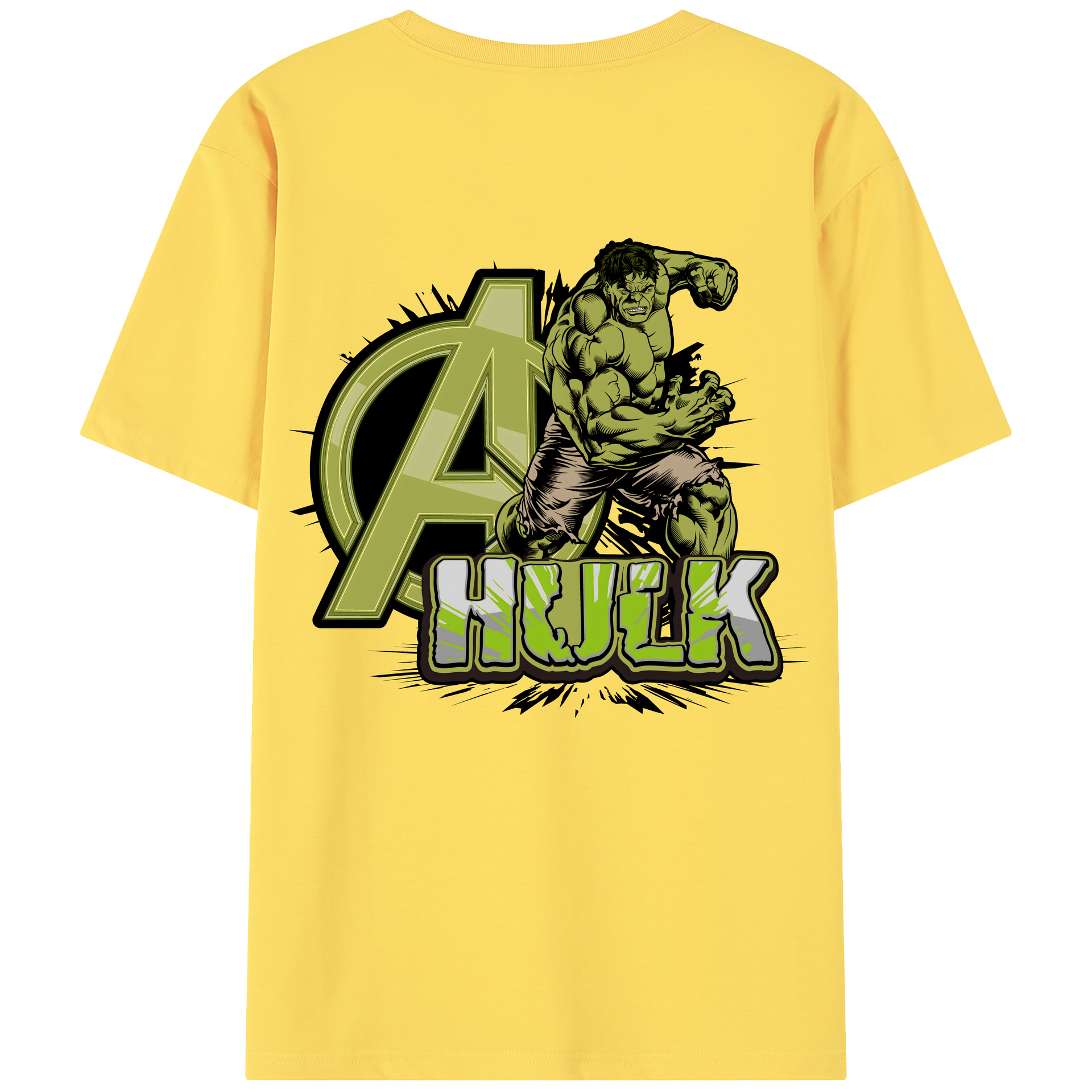 （画像用） アベンジャーズ The Avengers 綿100％半袖Tシャツ（背面プリント）