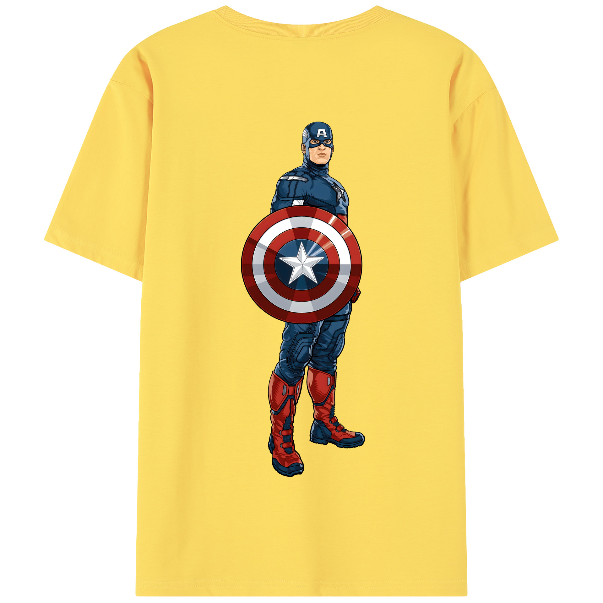 （画像用） アベンジャーズ The Avengers 綿100％半袖Tシャツ（背面プリント）
