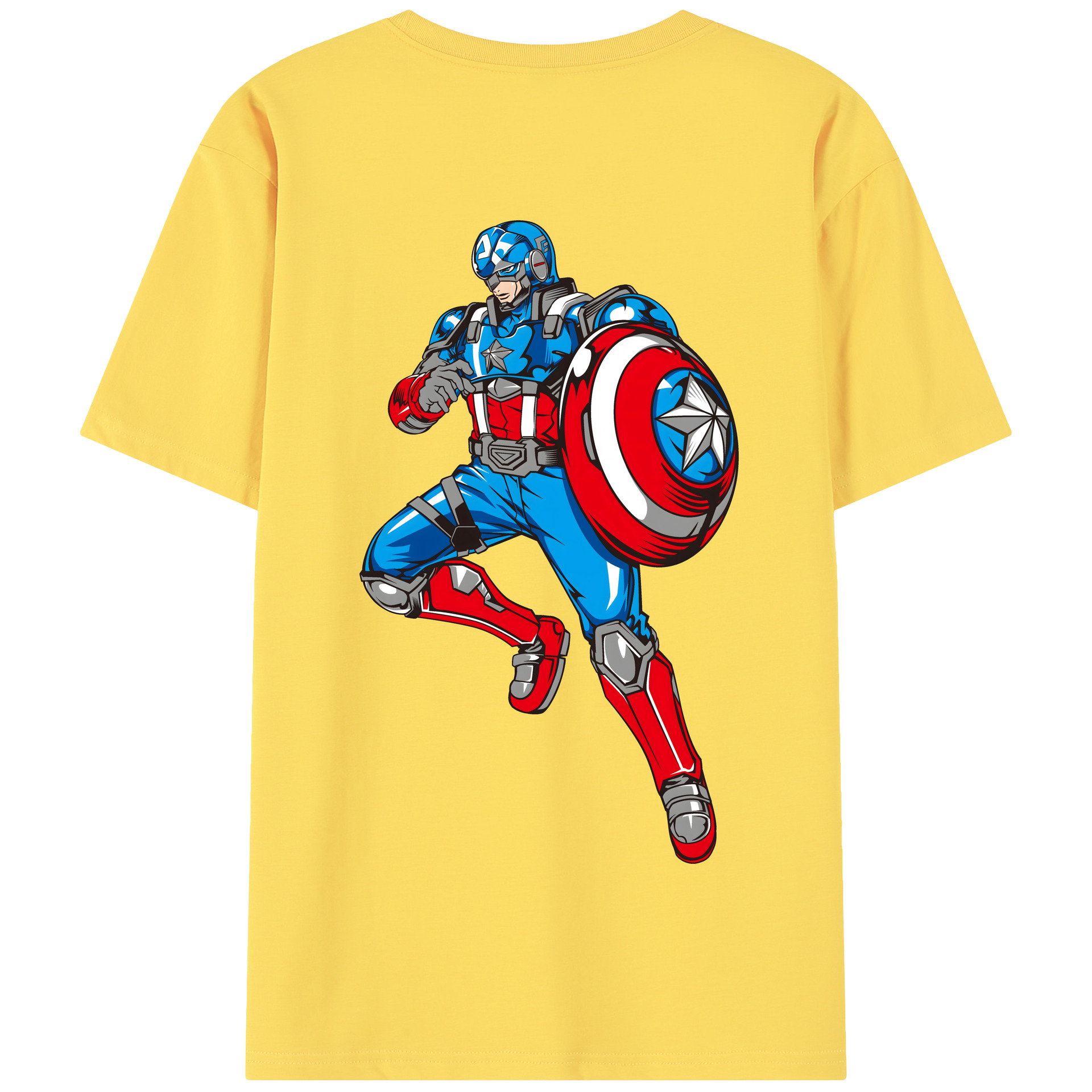 （画像用） アベンジャーズ The Avengers 綿100％半袖Tシャツ（背面プリント）