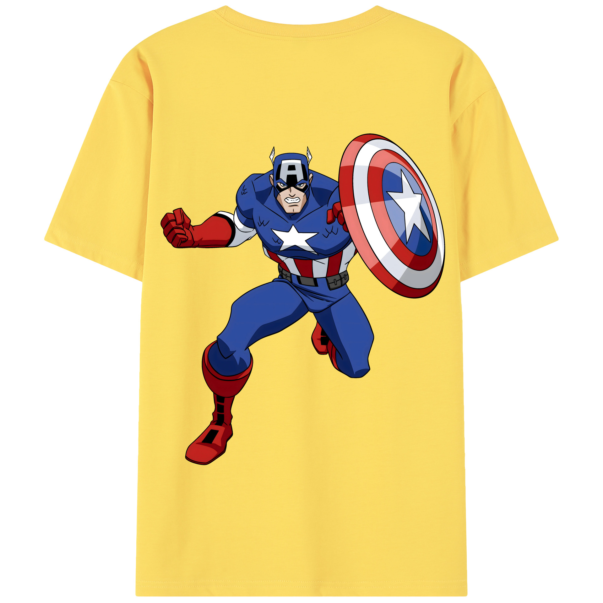 （画像用） アベンジャーズ The Avengers 綿100％半袖Tシャツ（背面プリント）