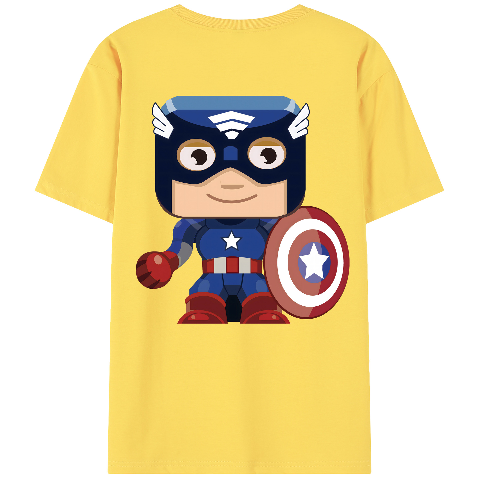 （画像用） アベンジャーズ The Avengers 綿100％半袖Tシャツ（背面プリント）