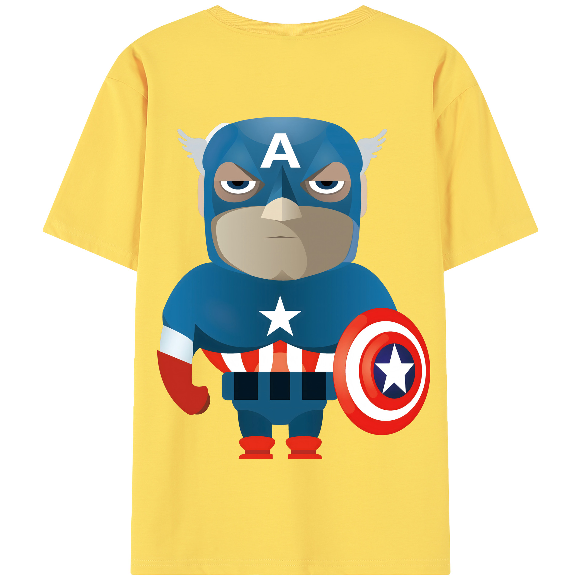 （画像用） アベンジャーズ The Avengers 綿100％半袖Tシャツ（背面プリント）