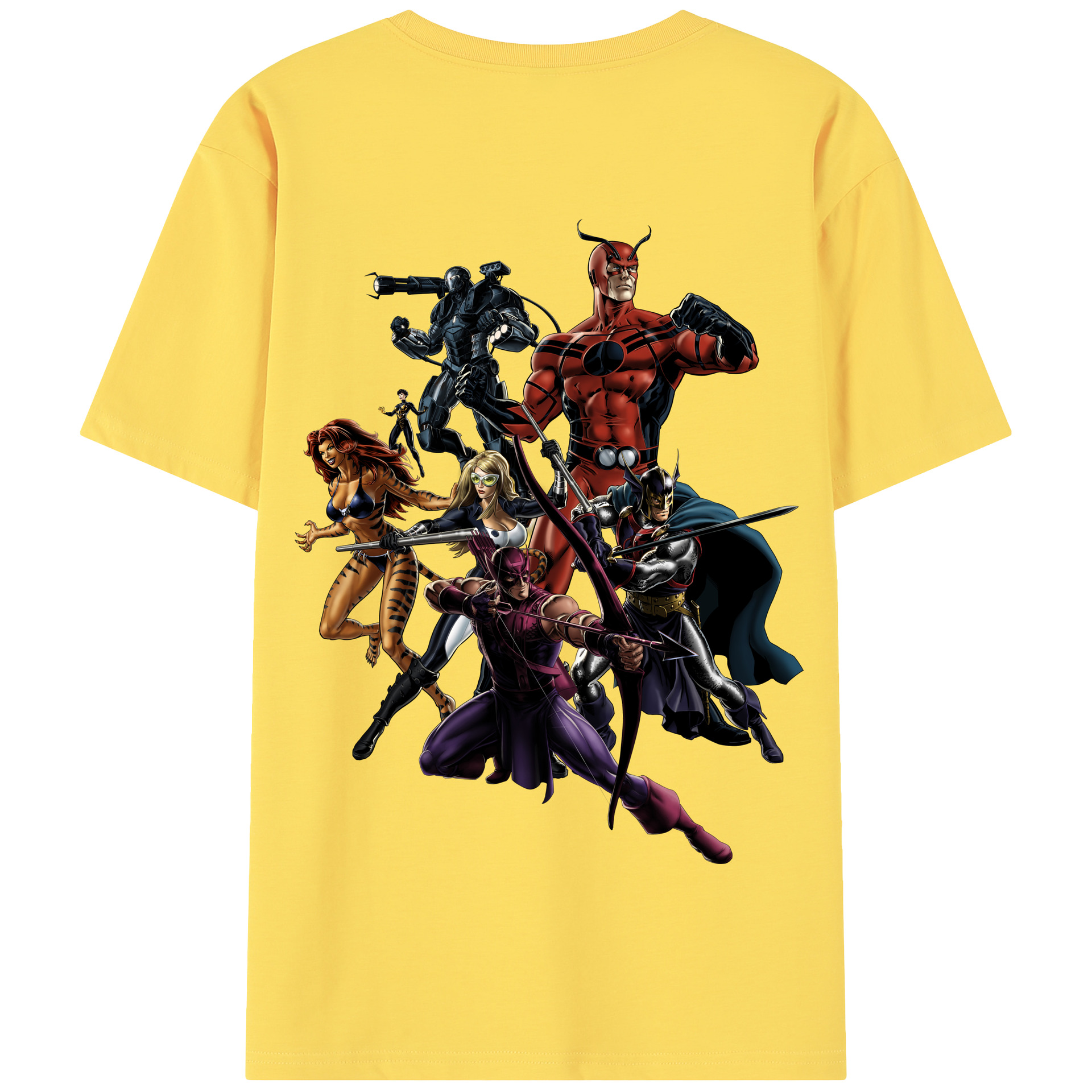 （画像用） アベンジャーズ The Avengers 綿100％半袖Tシャツ（背面プリント）
