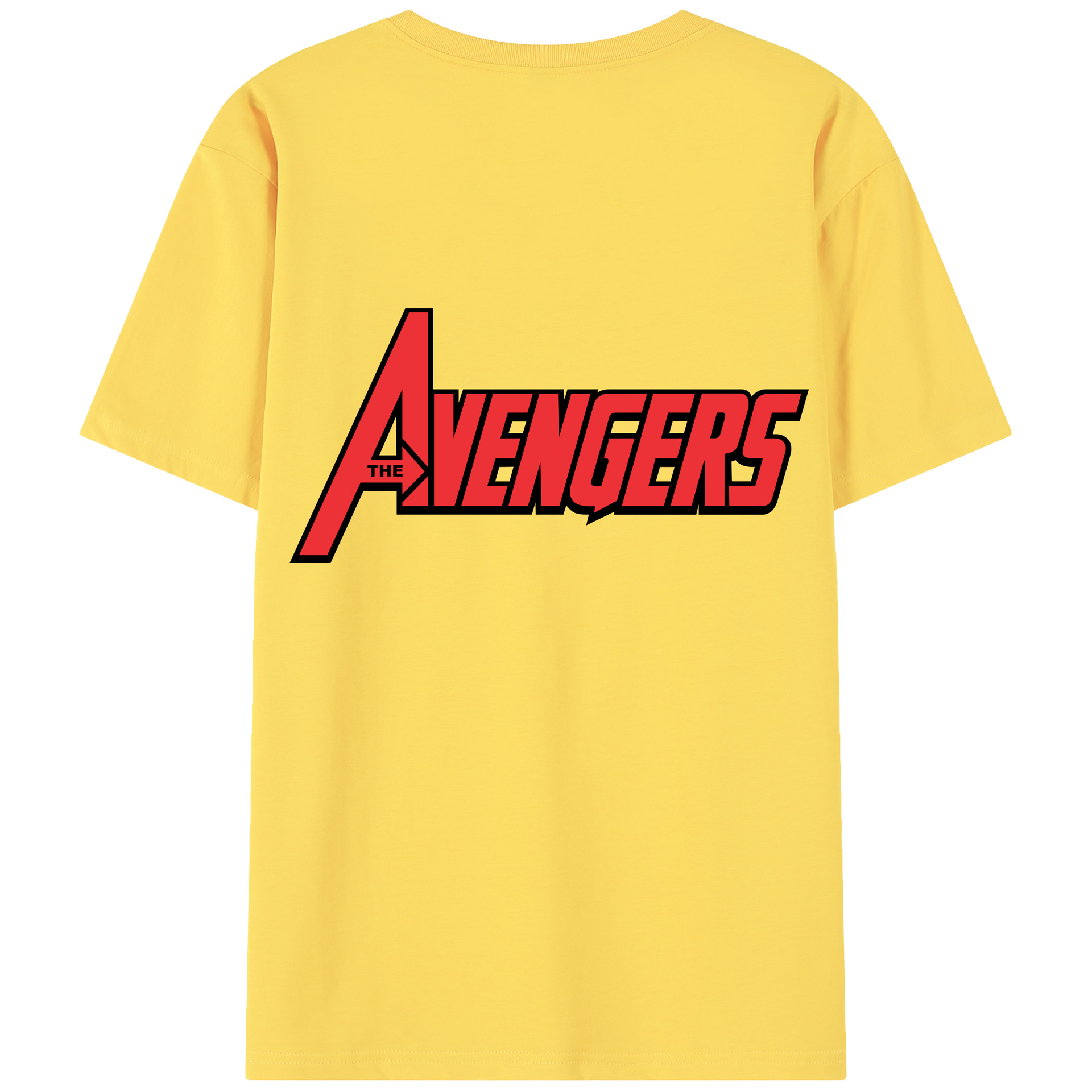 （画像用） アベンジャーズ The Avengers 綿100％半袖Tシャツ（背面プリント）