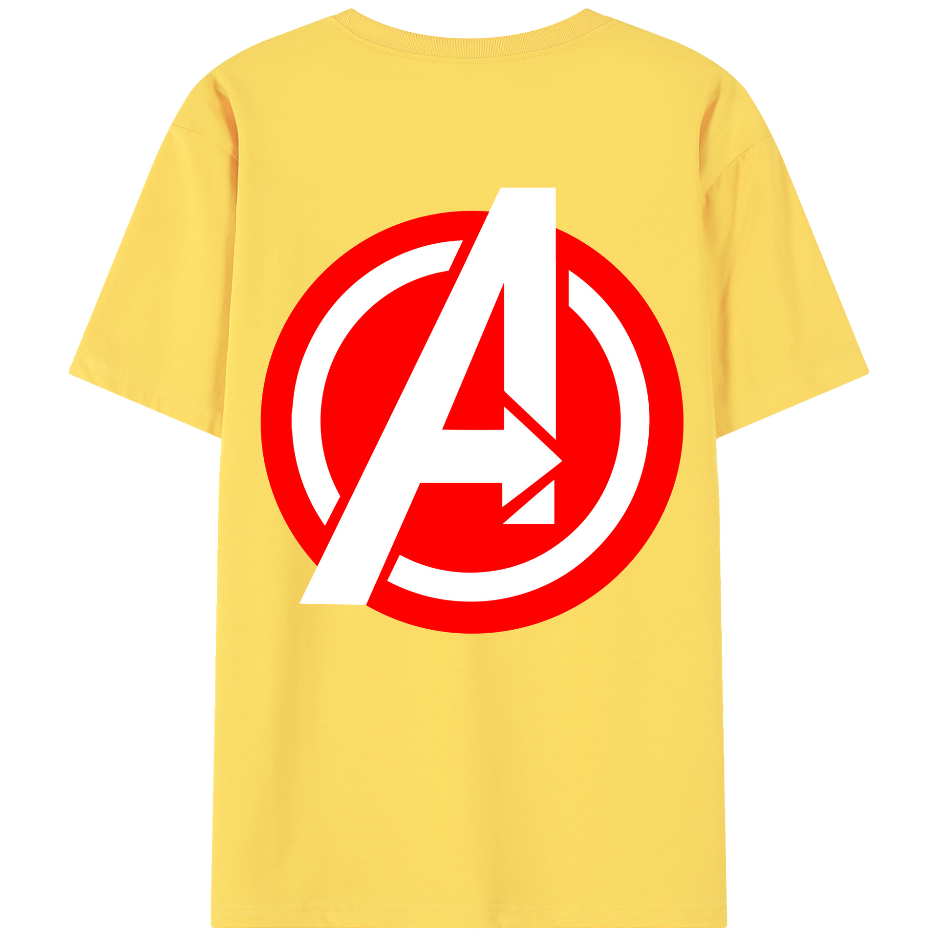 （画像用） アベンジャーズ The Avengers 綿100％半袖Tシャツ（背面プリント）