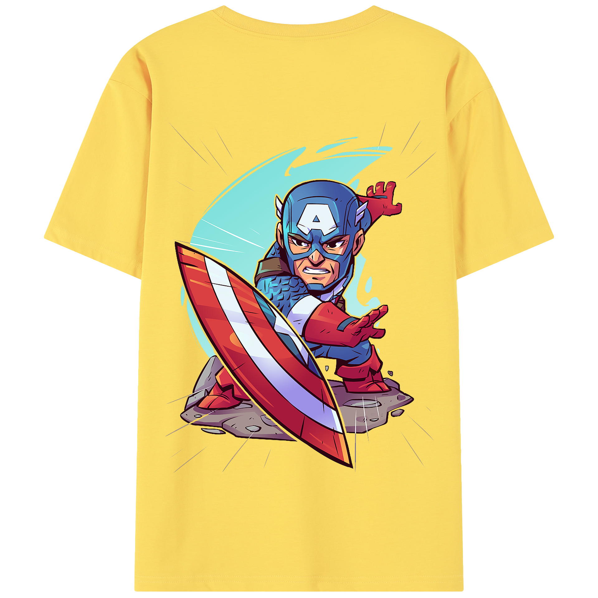 （画像用） アベンジャーズ The Avengers 綿100％半袖Tシャツ（背面プリント）