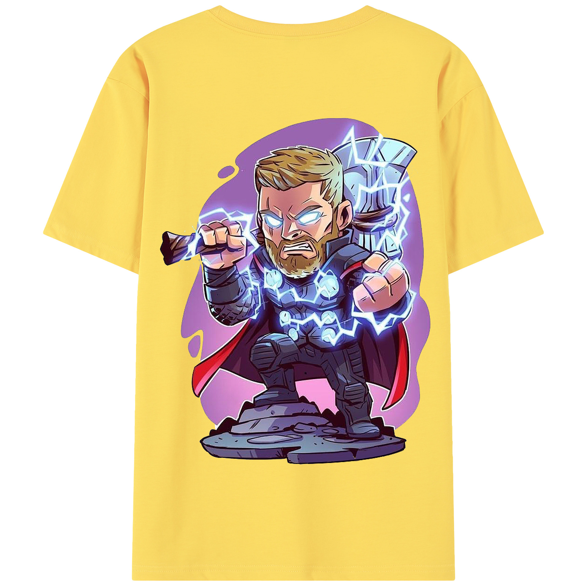 （画像用） アベンジャーズ The Avengers 綿100％半袖Tシャツ（背面プリント）