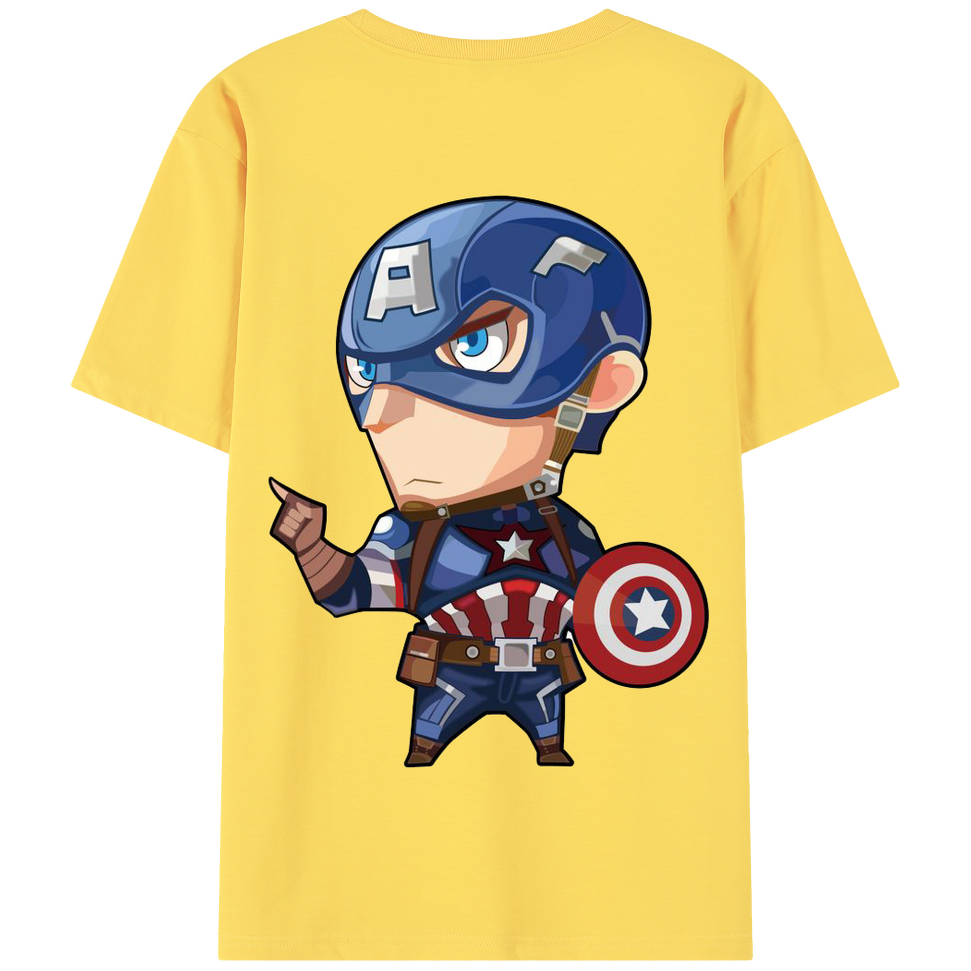 （画像用） アベンジャーズ The Avengers 綿100％半袖Tシャツ（背面プリント）