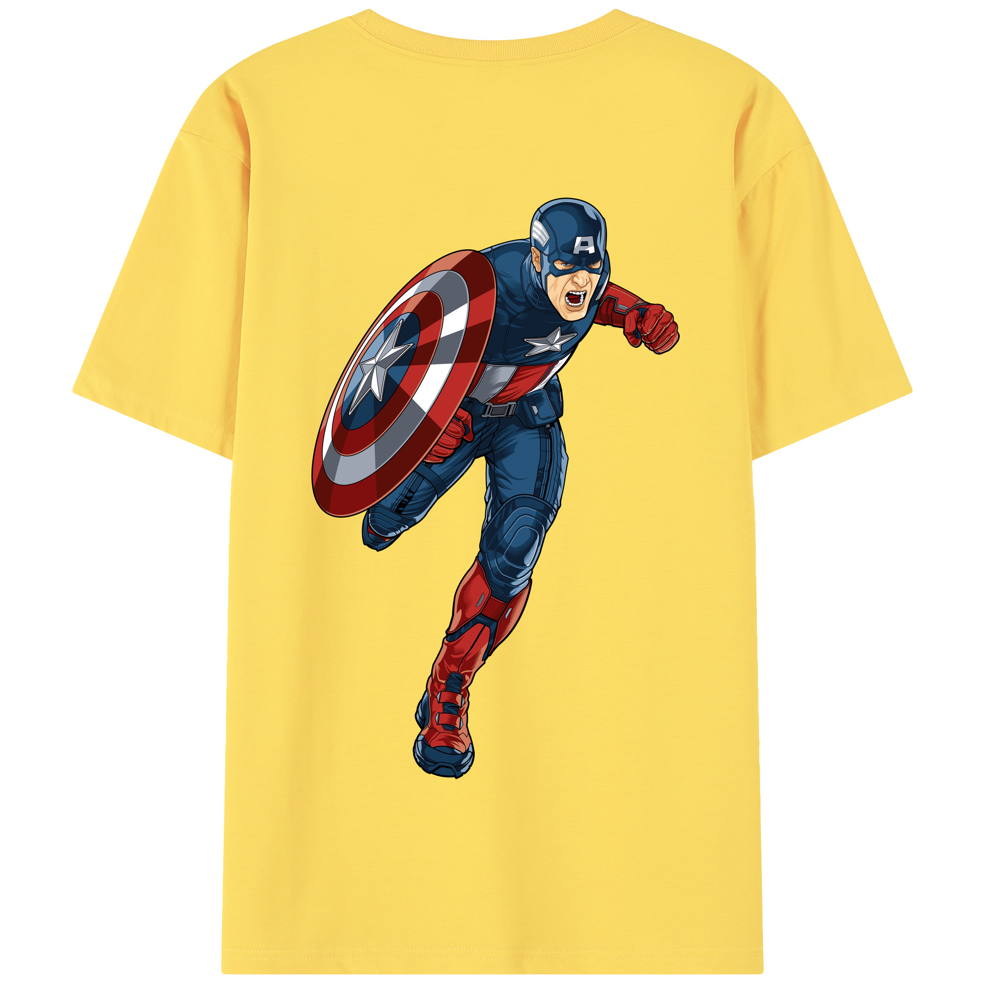 （画像用） アベンジャーズ The Avengers 綿100％半袖Tシャツ（背面プリント）