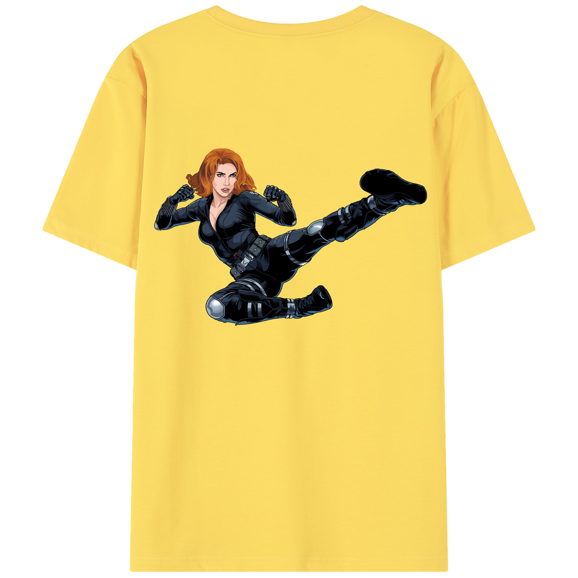 （画像用） アベンジャーズ The Avengers 綿100％半袖Tシャツ（背面プリント）