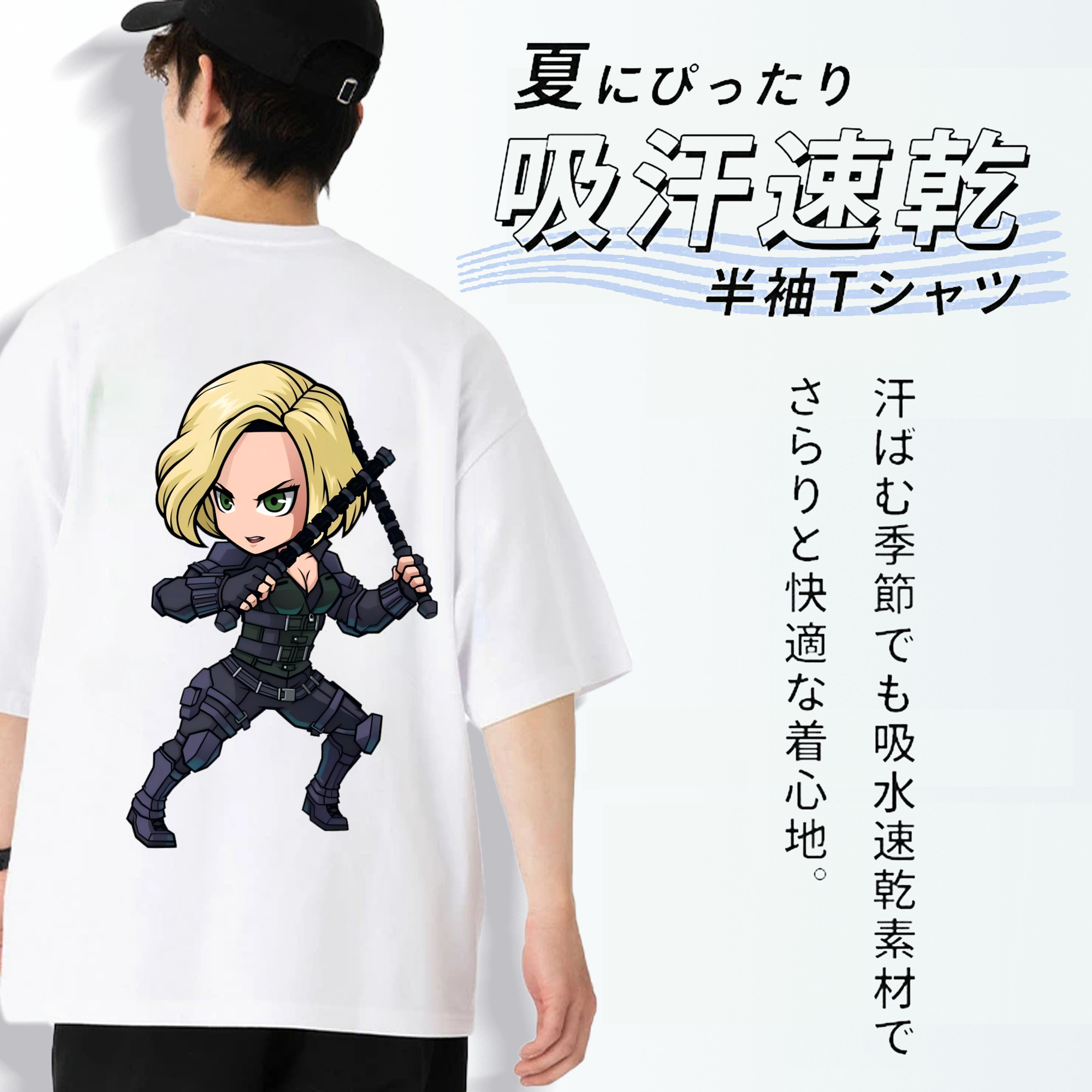 アベンジャーズ The Avengers 綿100％半袖Tシャツ（背面プリント）
