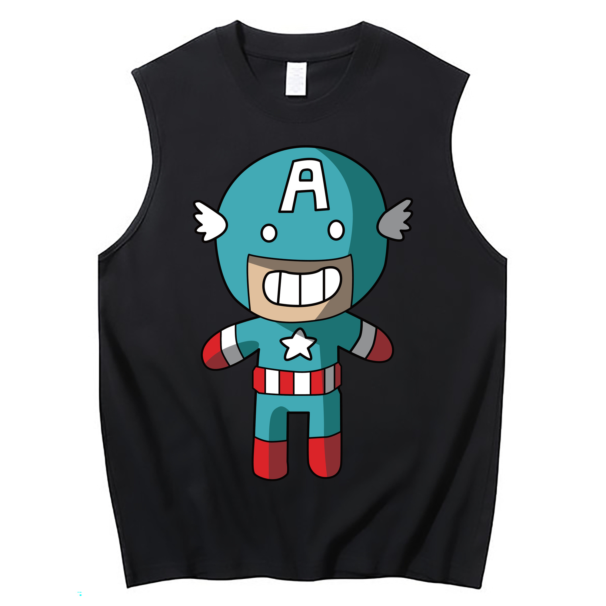 （画像用） アベンジャーズ The Avengers コットン100％タンクトップ（フロントプリント）