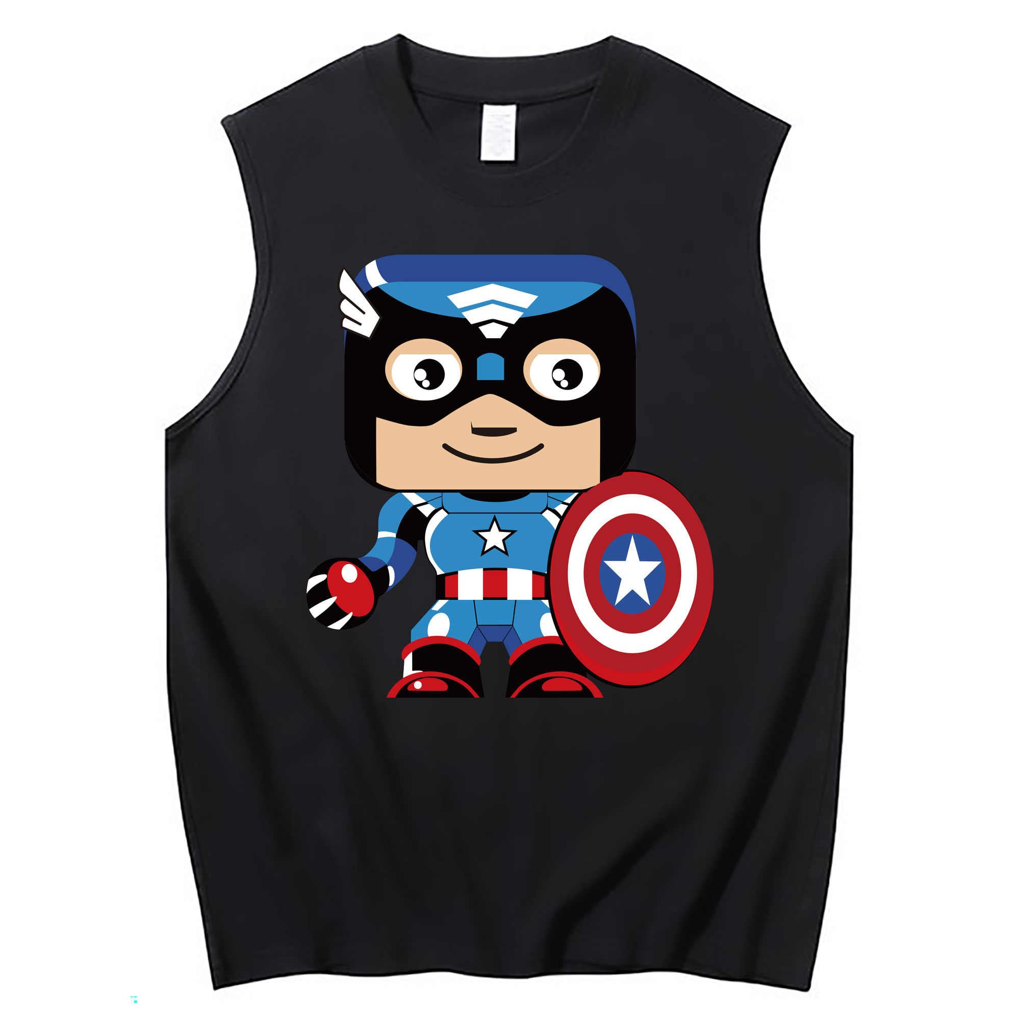（画像用） アベンジャーズ The Avengers コットン100％タンクトップ（フロントプリント）