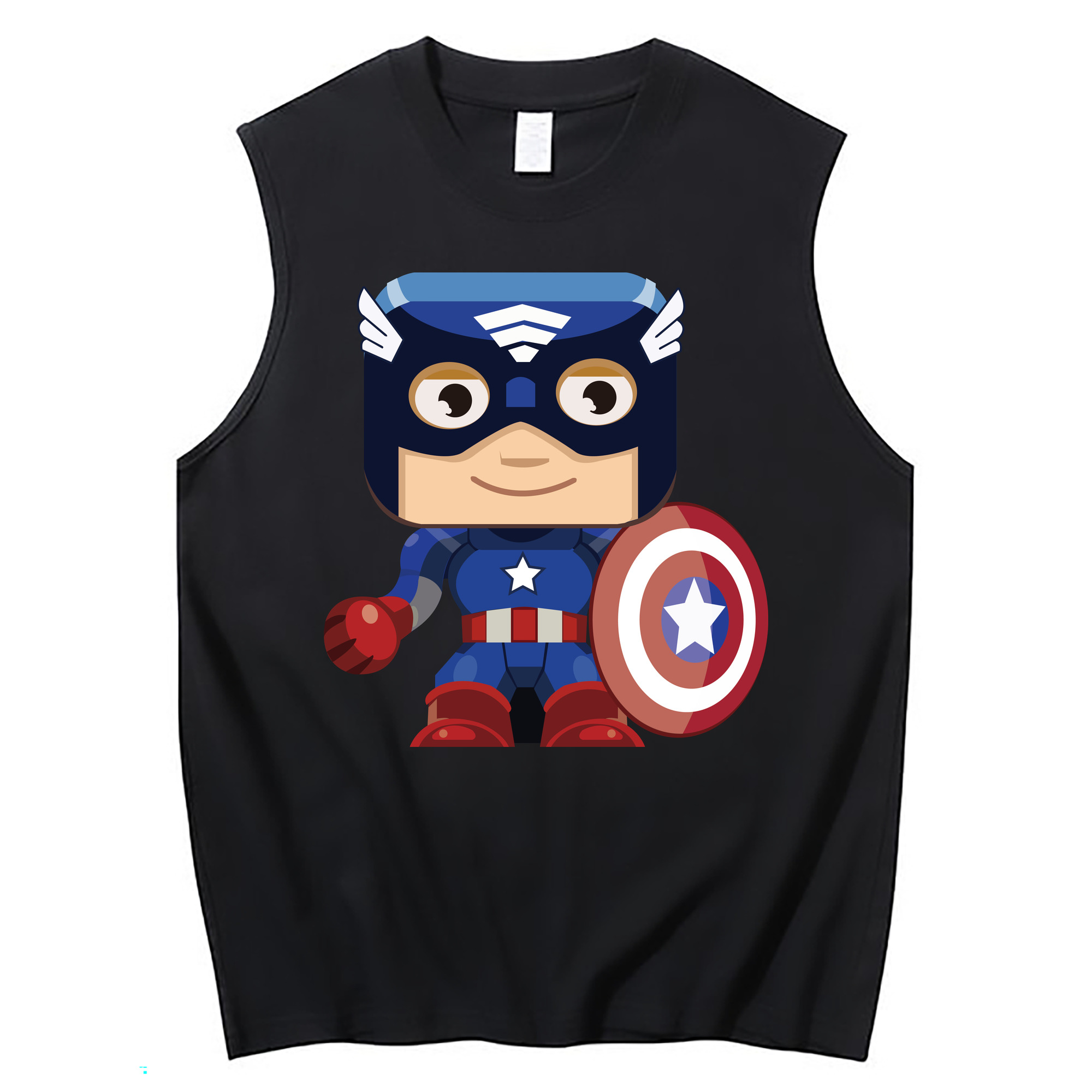 （画像用） アベンジャーズ The Avengers コットン100％タンクトップ（フロントプリント）