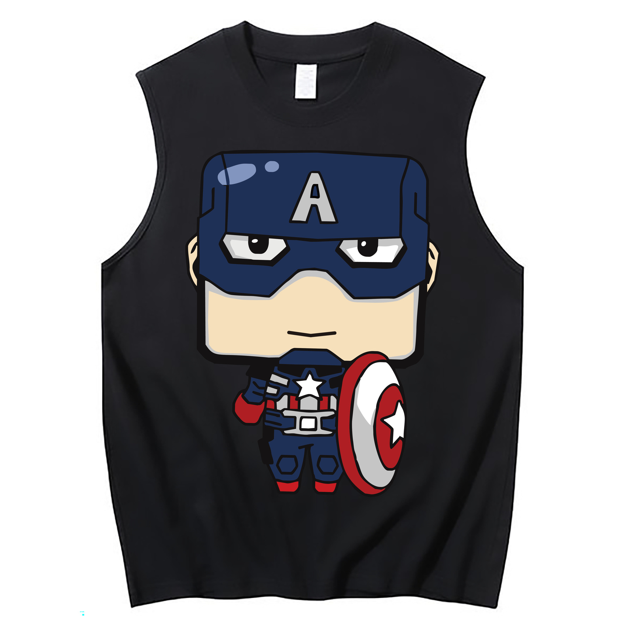 （画像用） アベンジャーズ The Avengers コットン100％タンクトップ（フロントプリント）