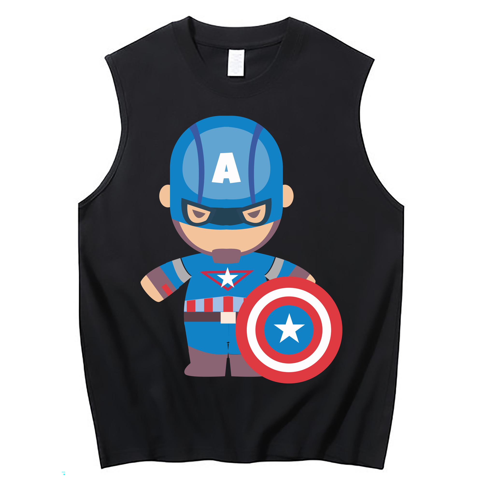 （画像用） アベンジャーズ The Avengers コットン100％タンクトップ（フロントプリント）