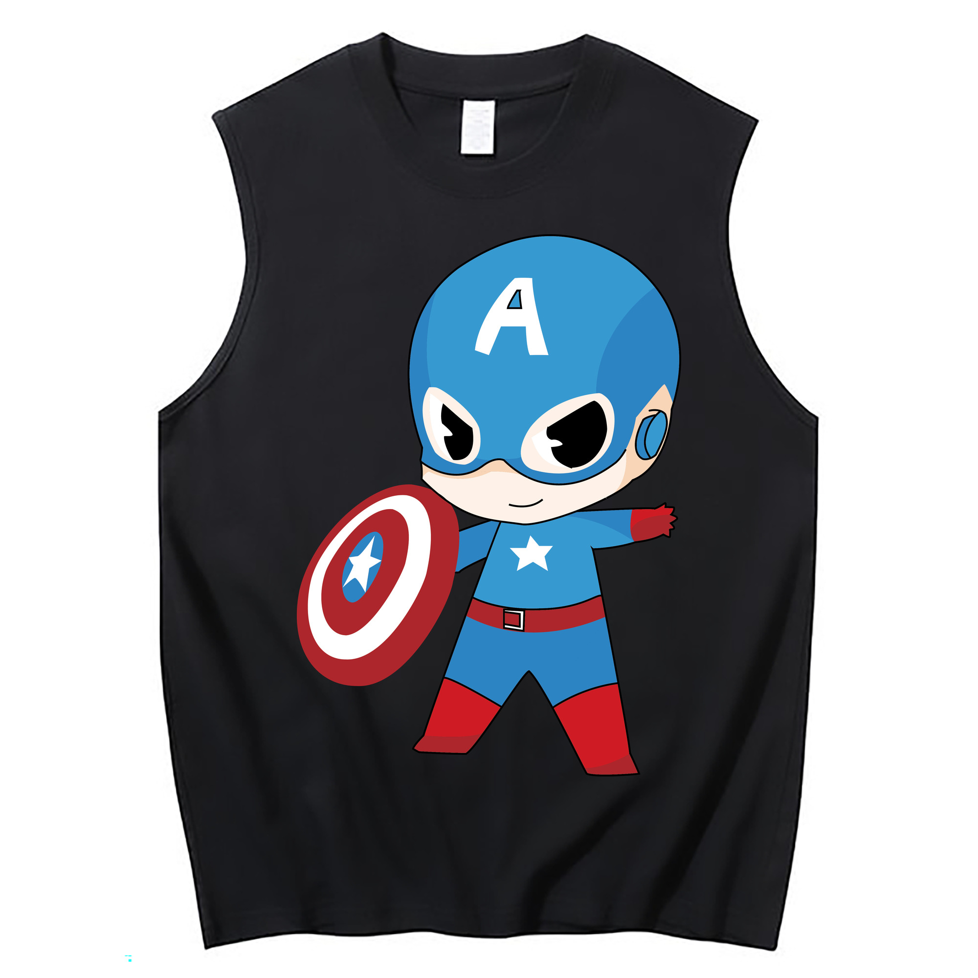 （画像用） アベンジャーズ The Avengers コットン100％タンクトップ（フロントプリント）