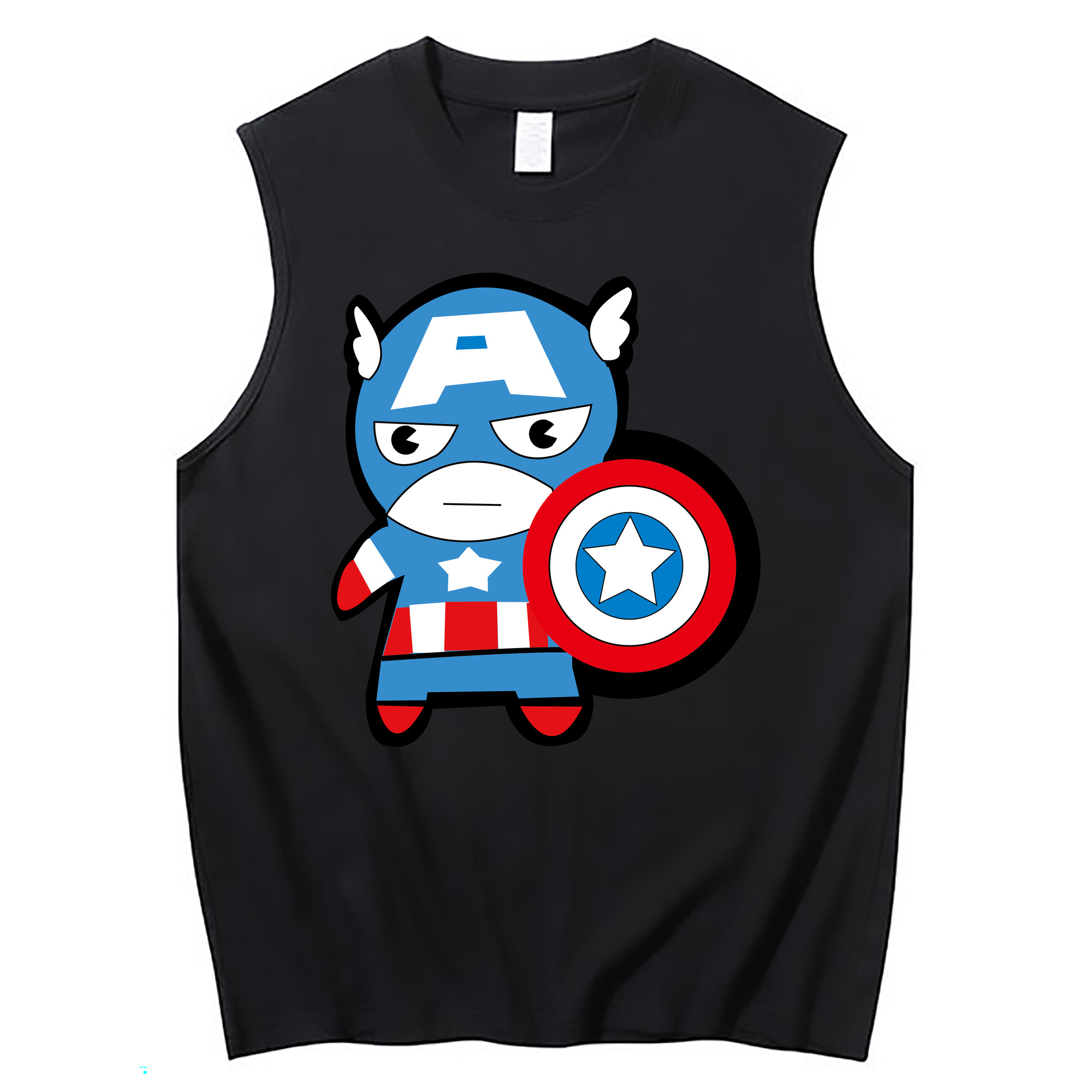 （画像用） アベンジャーズ The Avengers コットン100％タンクトップ（フロントプリント）