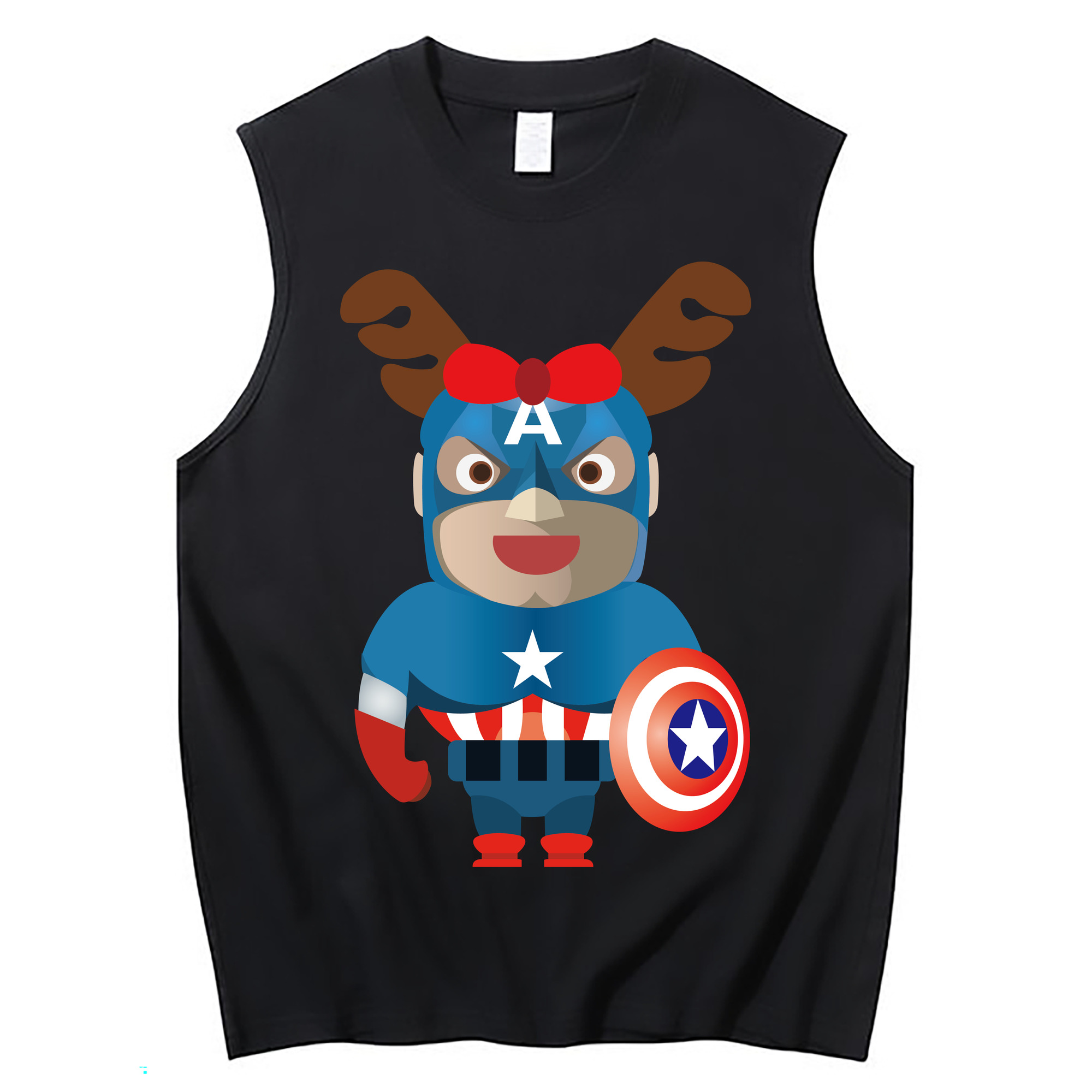 （画像用） アベンジャーズ The Avengers コットン100％タンクトップ（フロントプリント）