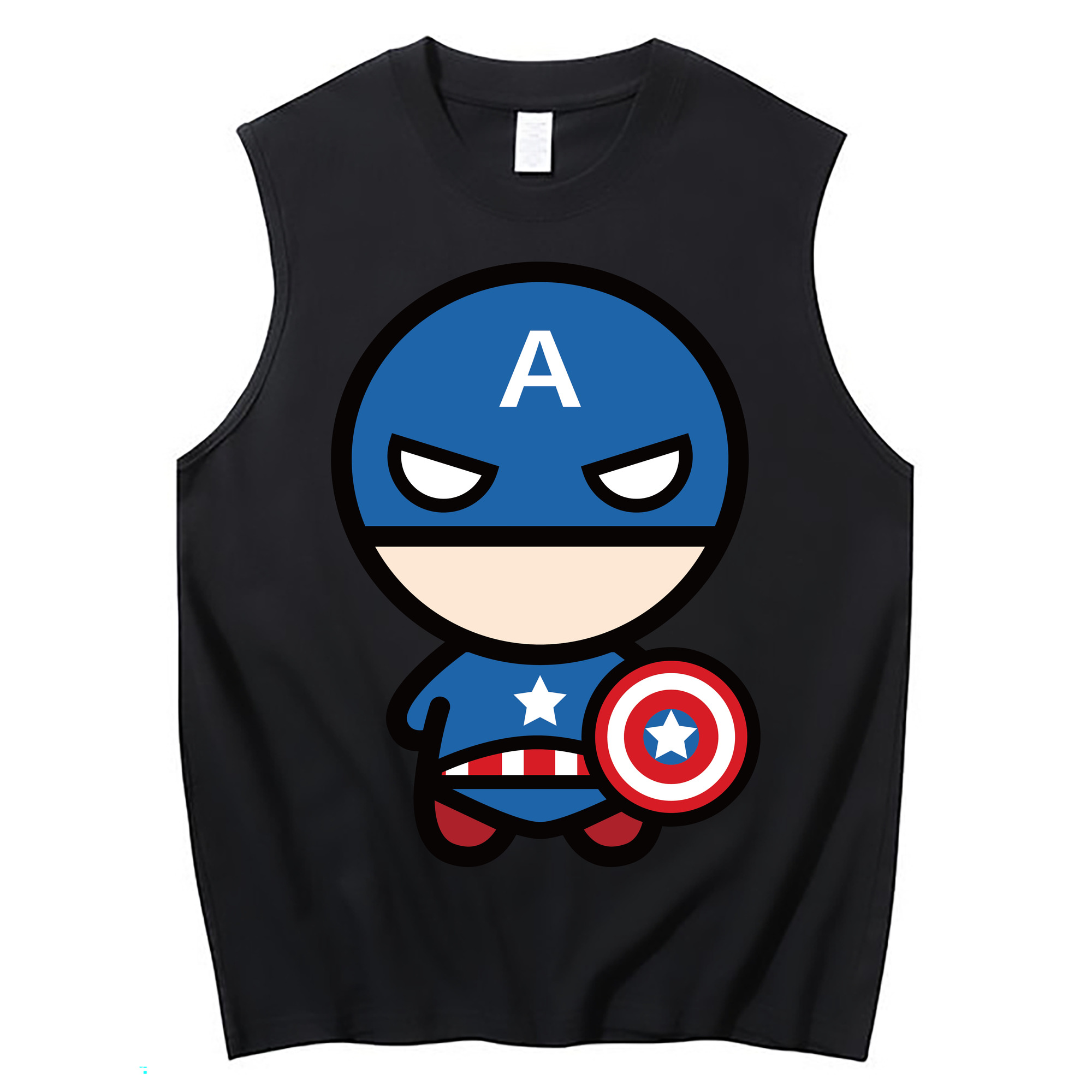（画像用） アベンジャーズ The Avengers コットン100％タンクトップ（フロントプリント）
