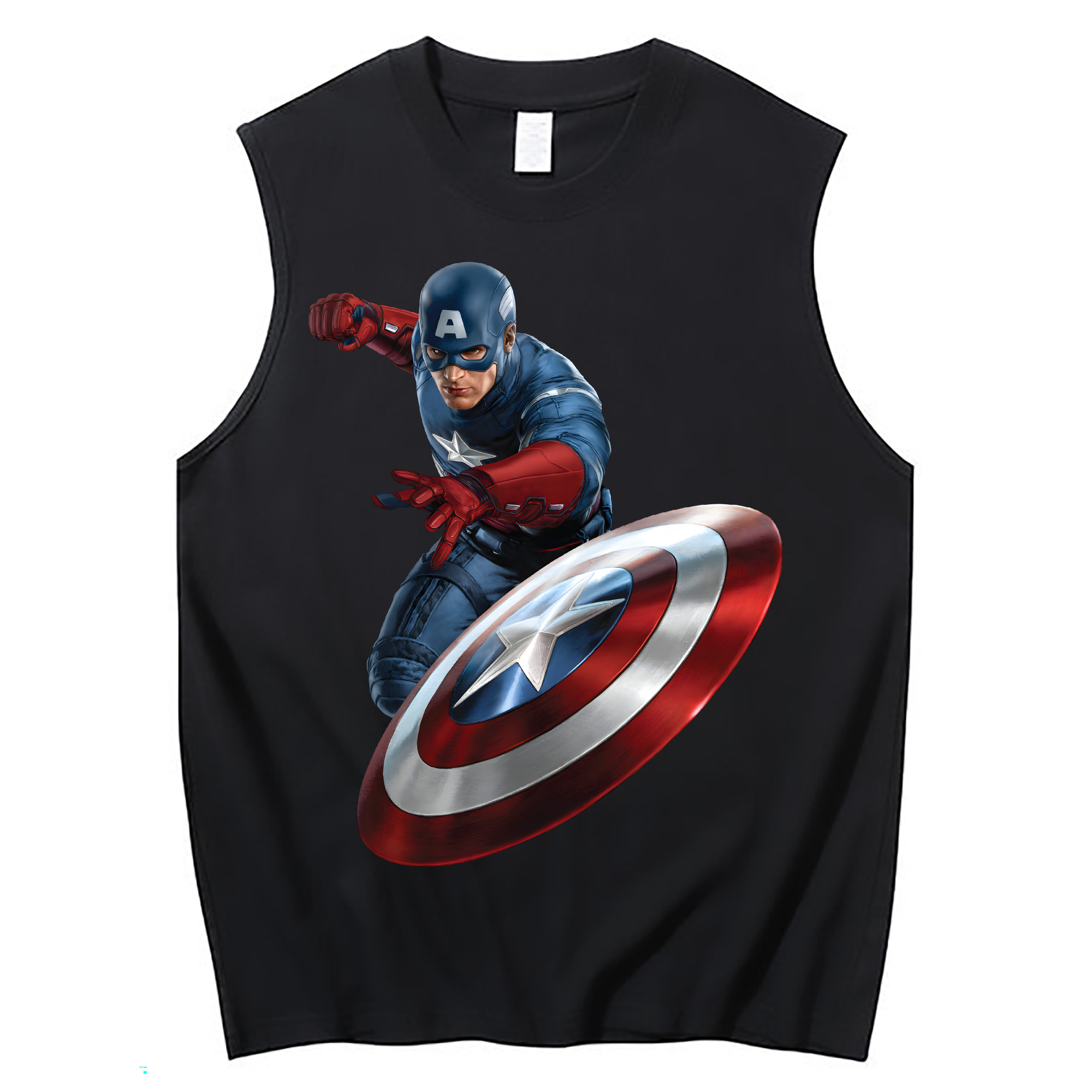 （画像用） アベンジャーズ The Avengers コットン100％タンクトップ（フロントプリント）