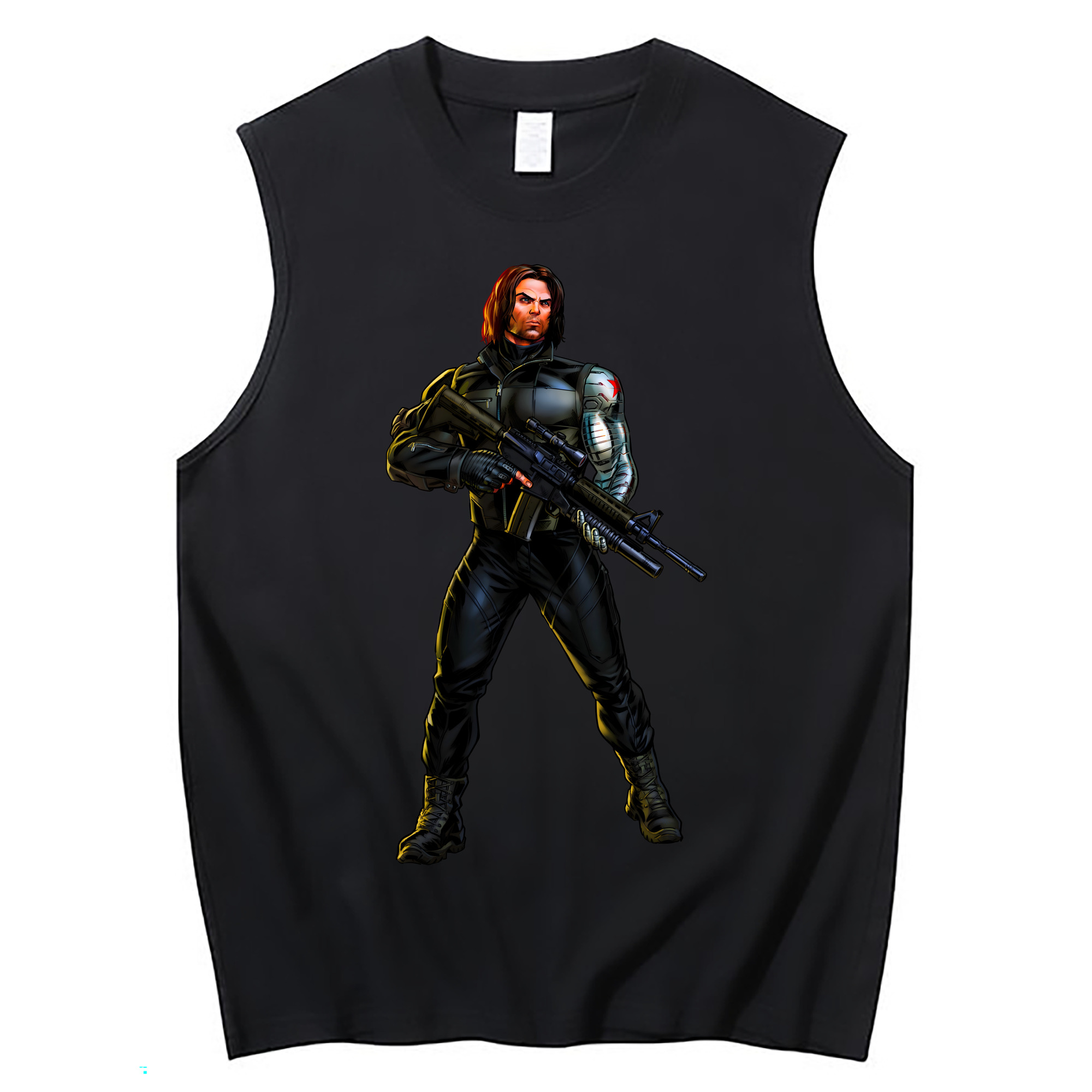 （画像用） アベンジャーズ The Avengers コットン100％タンクトップ（フロントプリント）