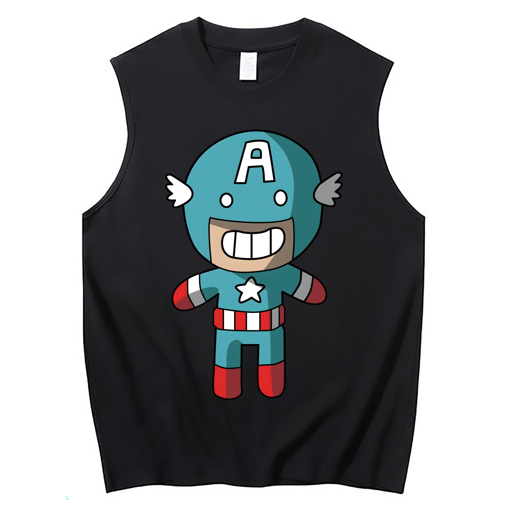 （画像用） アベンジャーズ The Avengers コットン100％タンクトップ（フロントプリント）