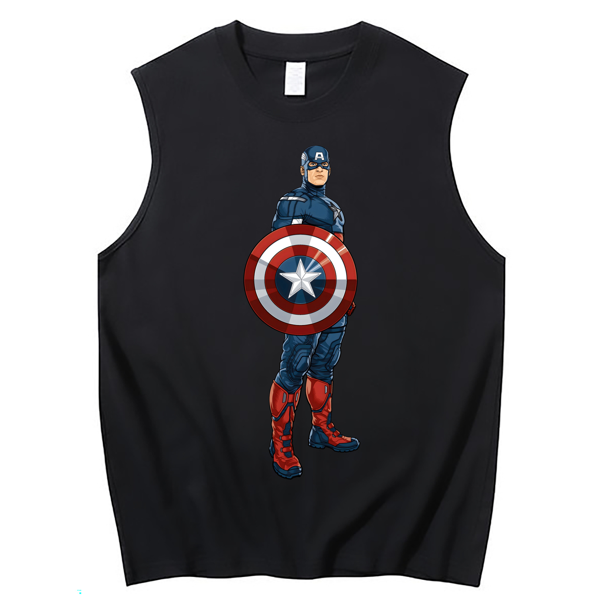 （画像用） アベンジャーズ The Avengers コットン100％タンクトップ（フロントプリント）