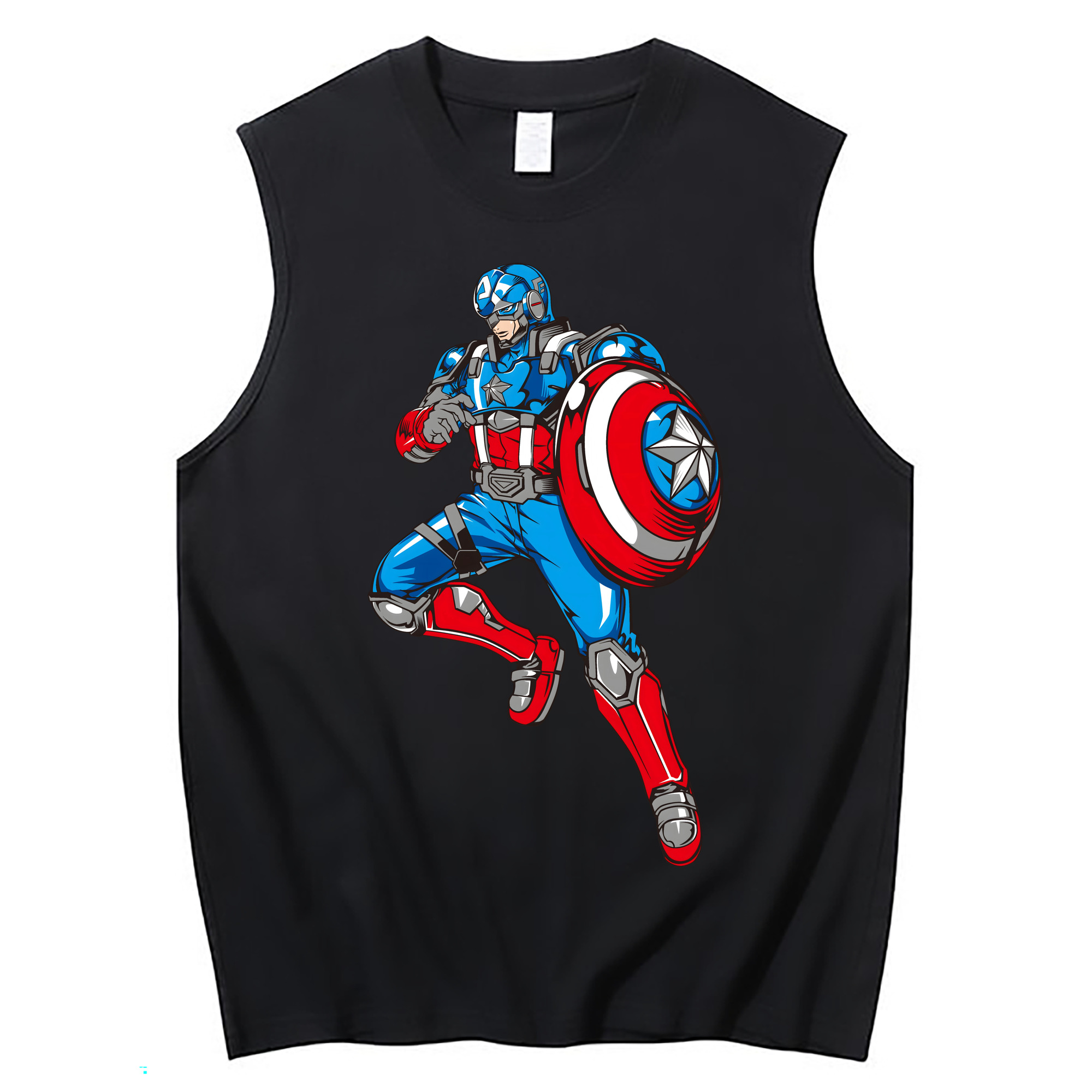 （画像用） アベンジャーズ The Avengers コットン100％タンクトップ（フロントプリント）