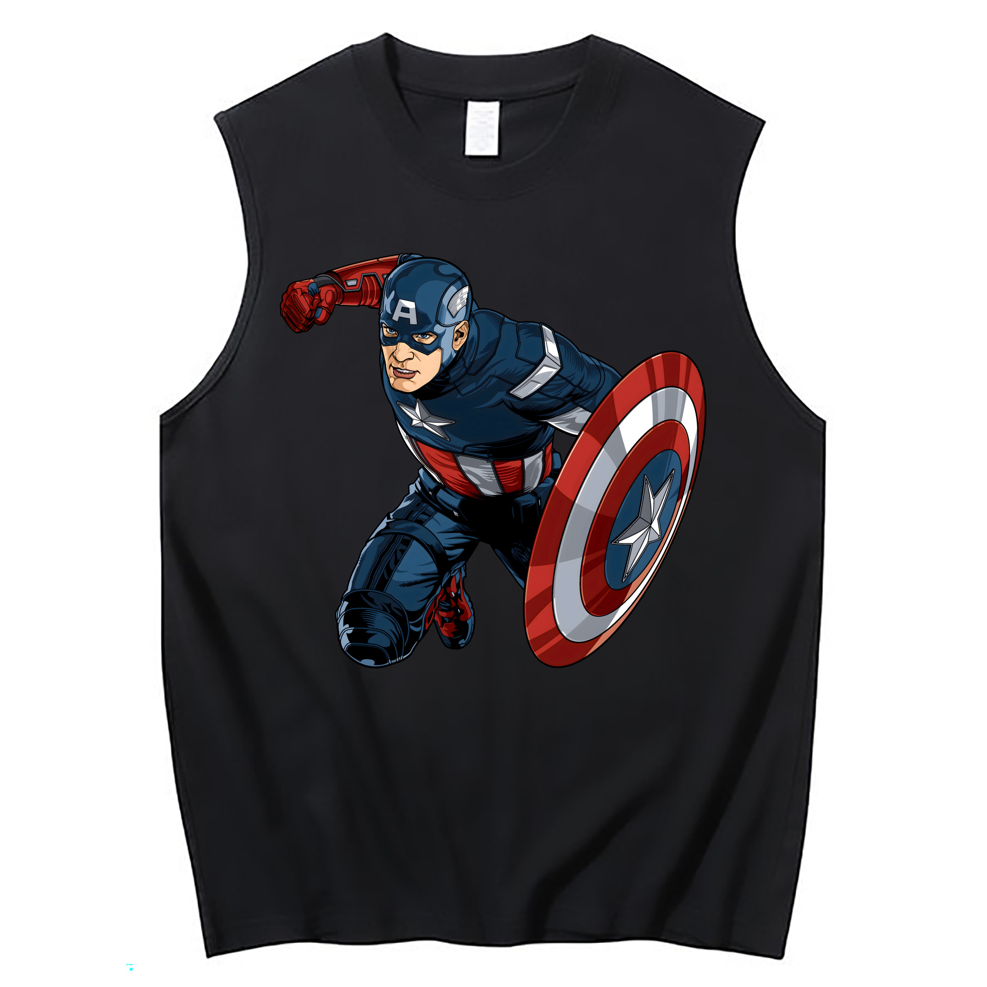 （画像用） アベンジャーズ The Avengers コットン100％タンクトップ（フロントプリント）