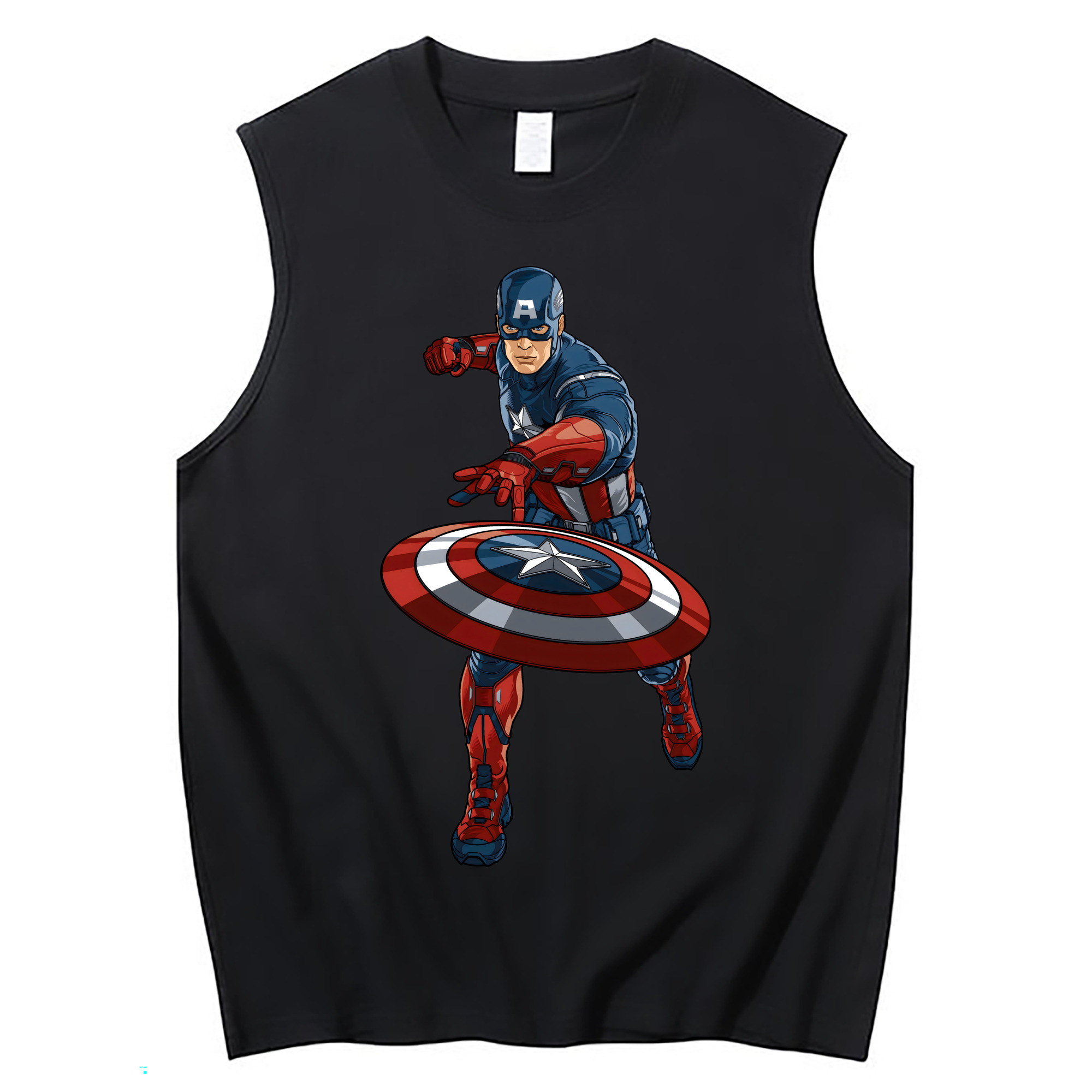 （画像用） アベンジャーズ The Avengers コットン100％タンクトップ（フロントプリント）