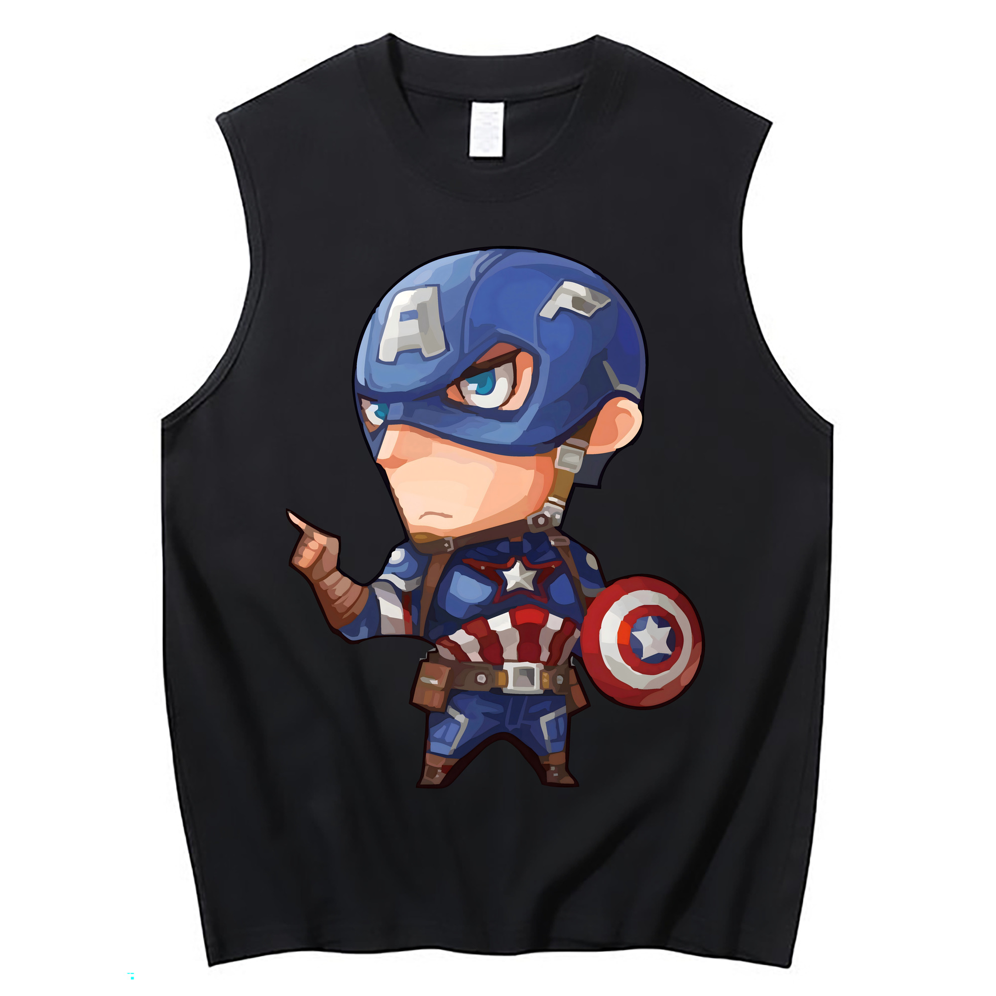 （画像用） アベンジャーズ The Avengers コットン100％タンクトップ（フロントプリント）