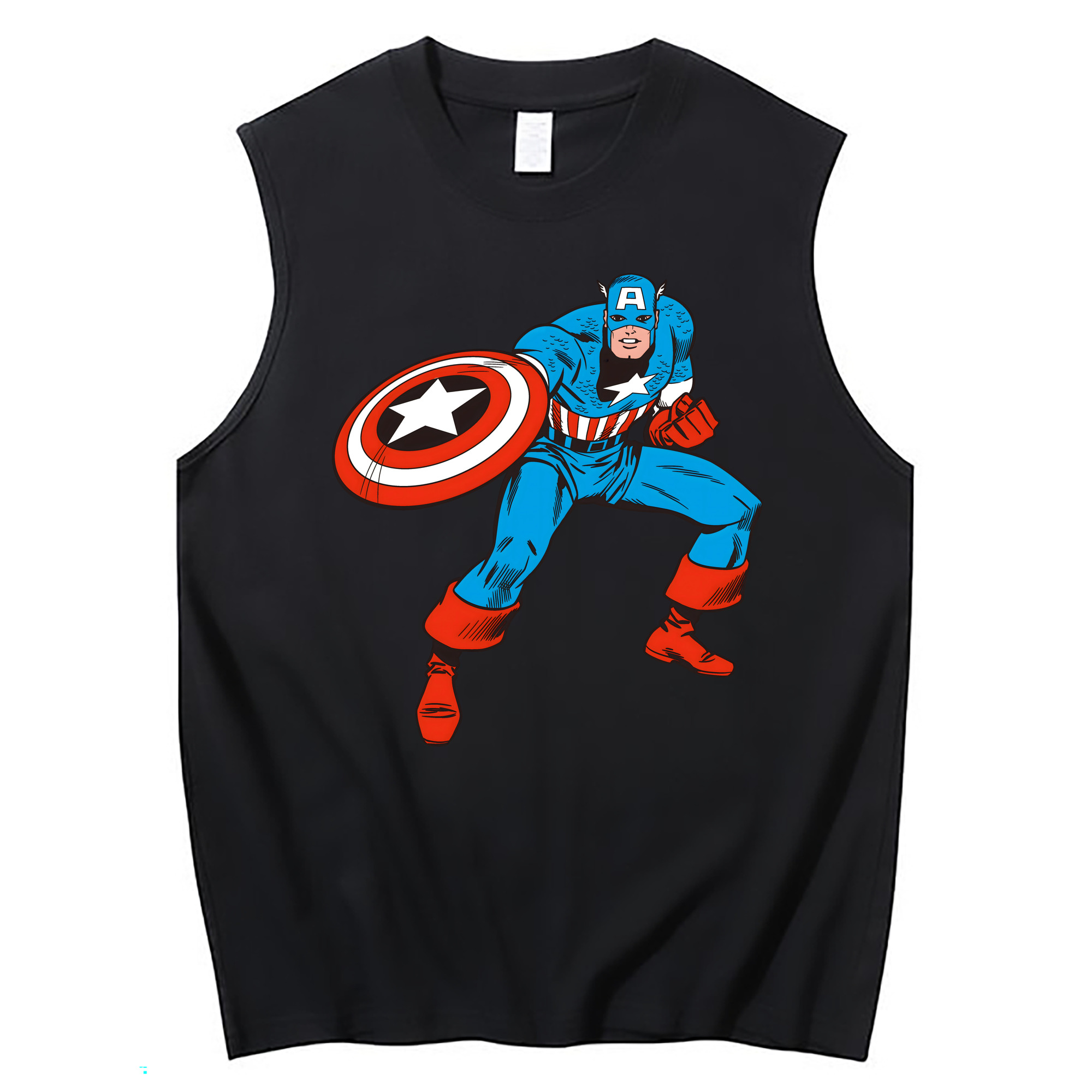 （画像用） アベンジャーズ The Avengers コットン100％タンクトップ（フロントプリント）
