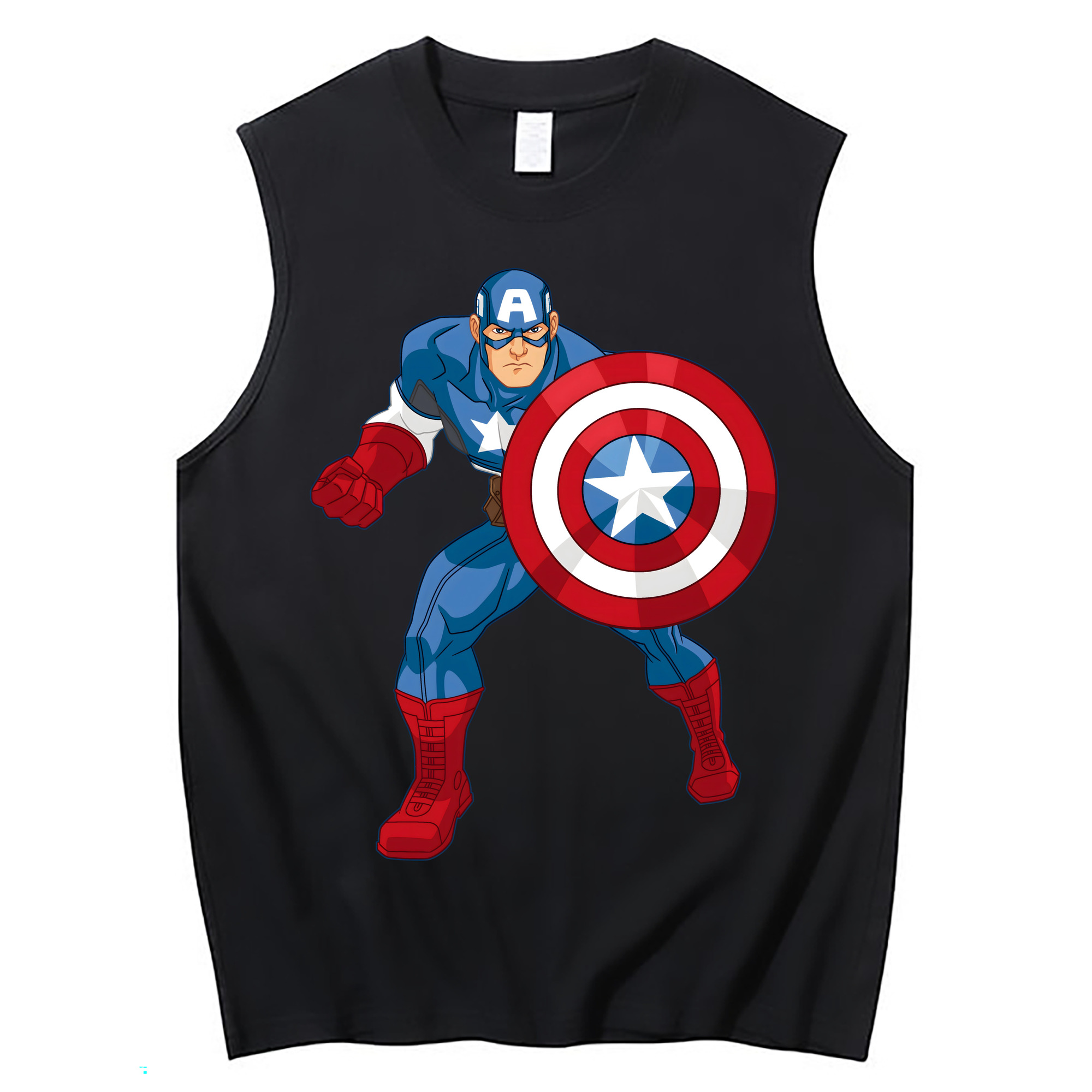 （画像用） アベンジャーズ The Avengers コットン100％タンクトップ（フロントプリント）