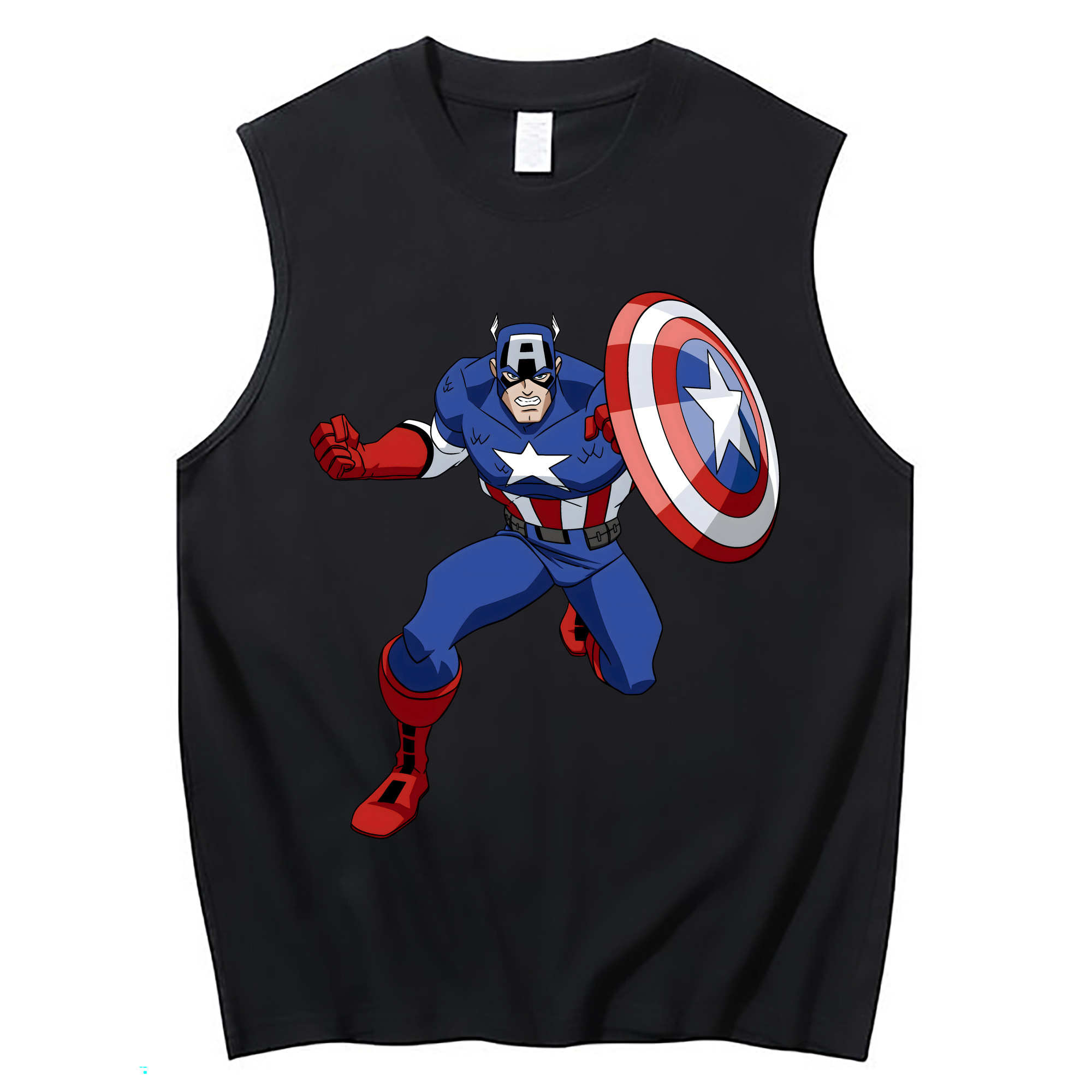 （画像用） アベンジャーズ The Avengers コットン100％タンクトップ（フロントプリント）