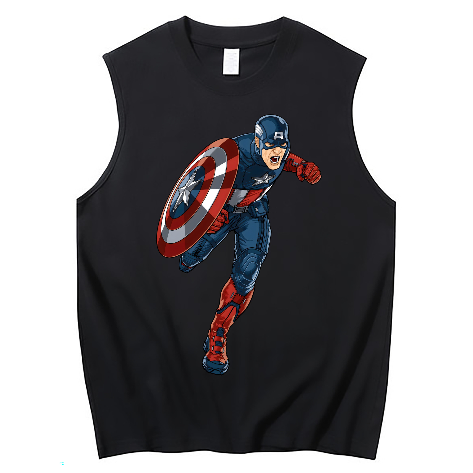 （画像用） アベンジャーズ The Avengers コットン100％タンクトップ（フロントプリント）