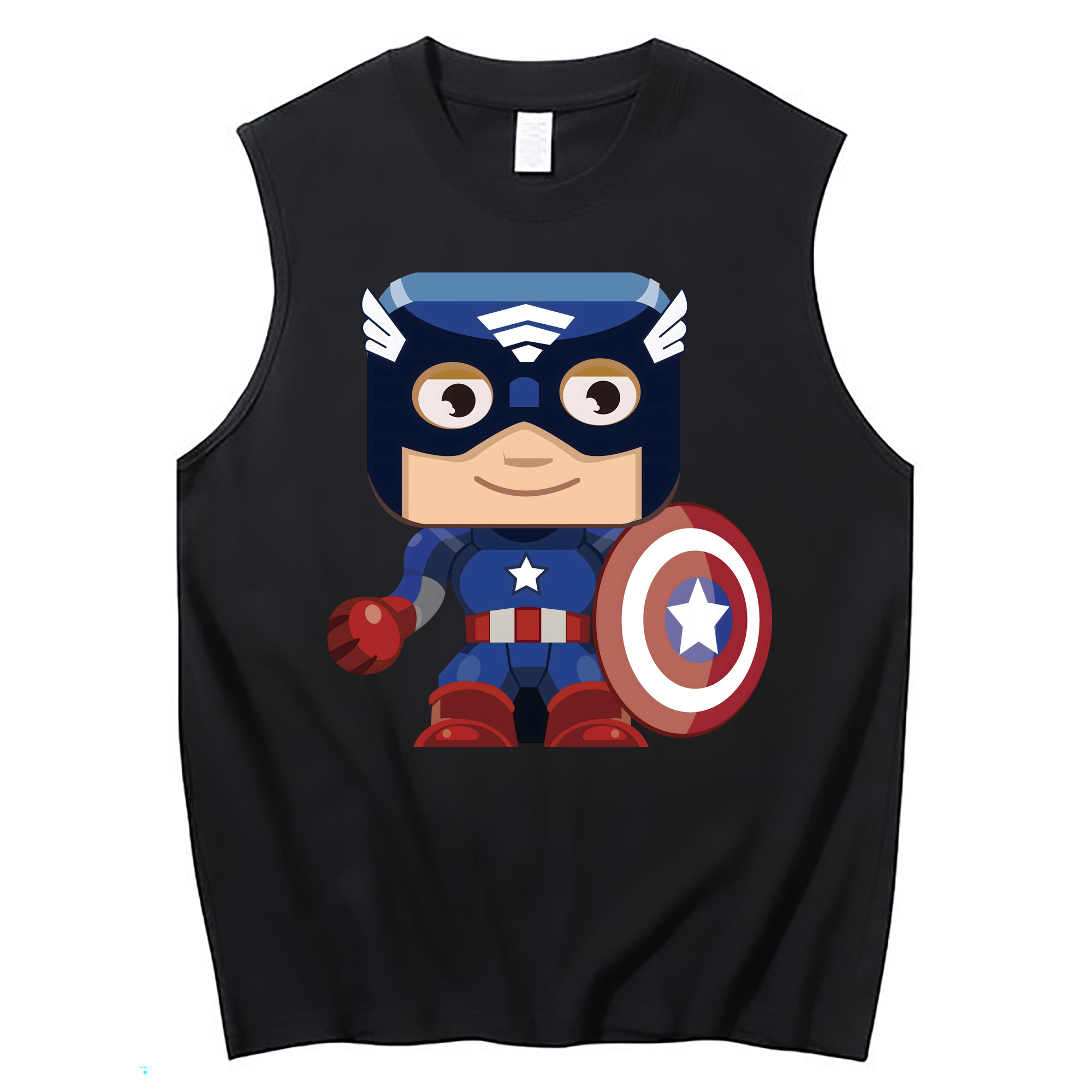 （画像用） アベンジャーズ The Avengers コットン100％タンクトップ（フロントプリント）